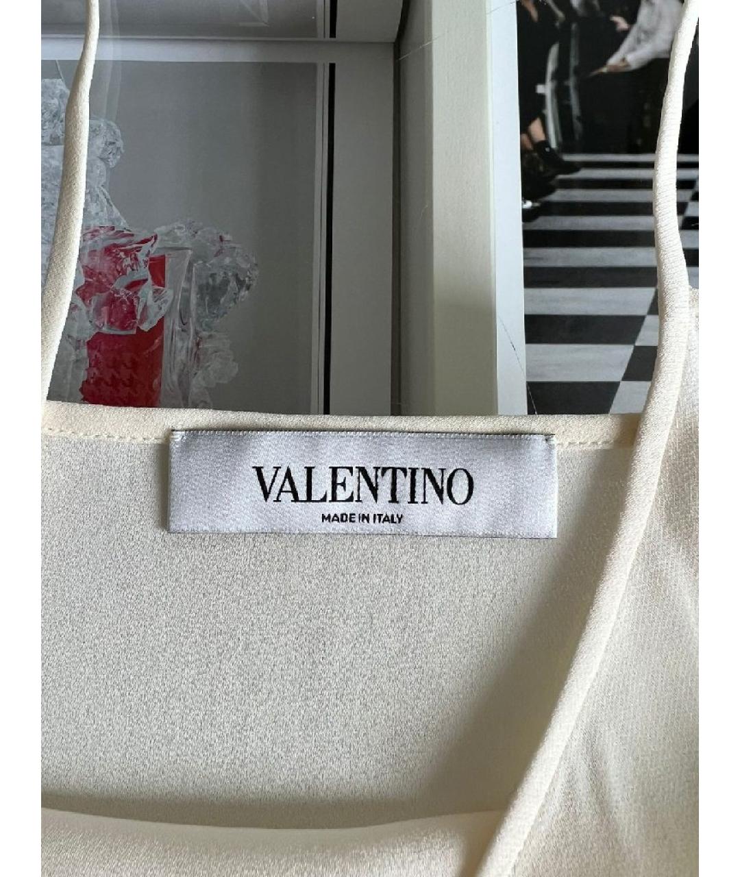 VALENTINO Бежевая майка, фото 4