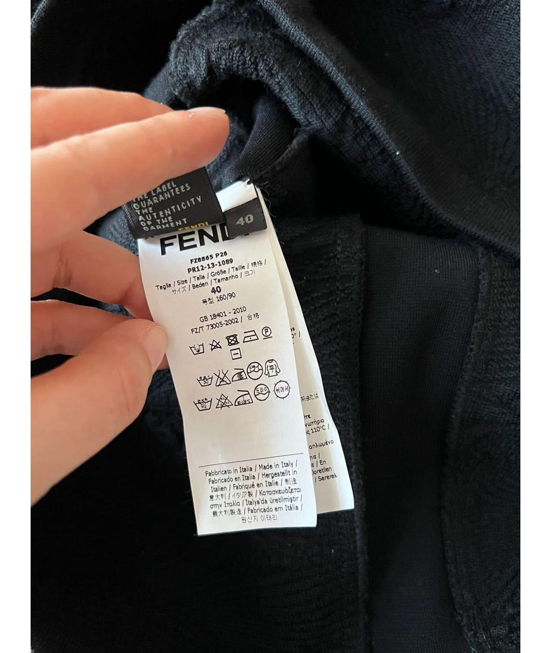 FENDI Черное повседневное платье, фото 6