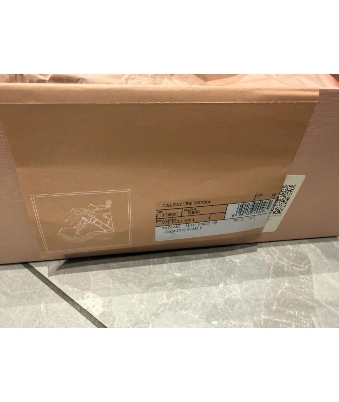 MIU MIU Черные кожаные ботинки, фото 6