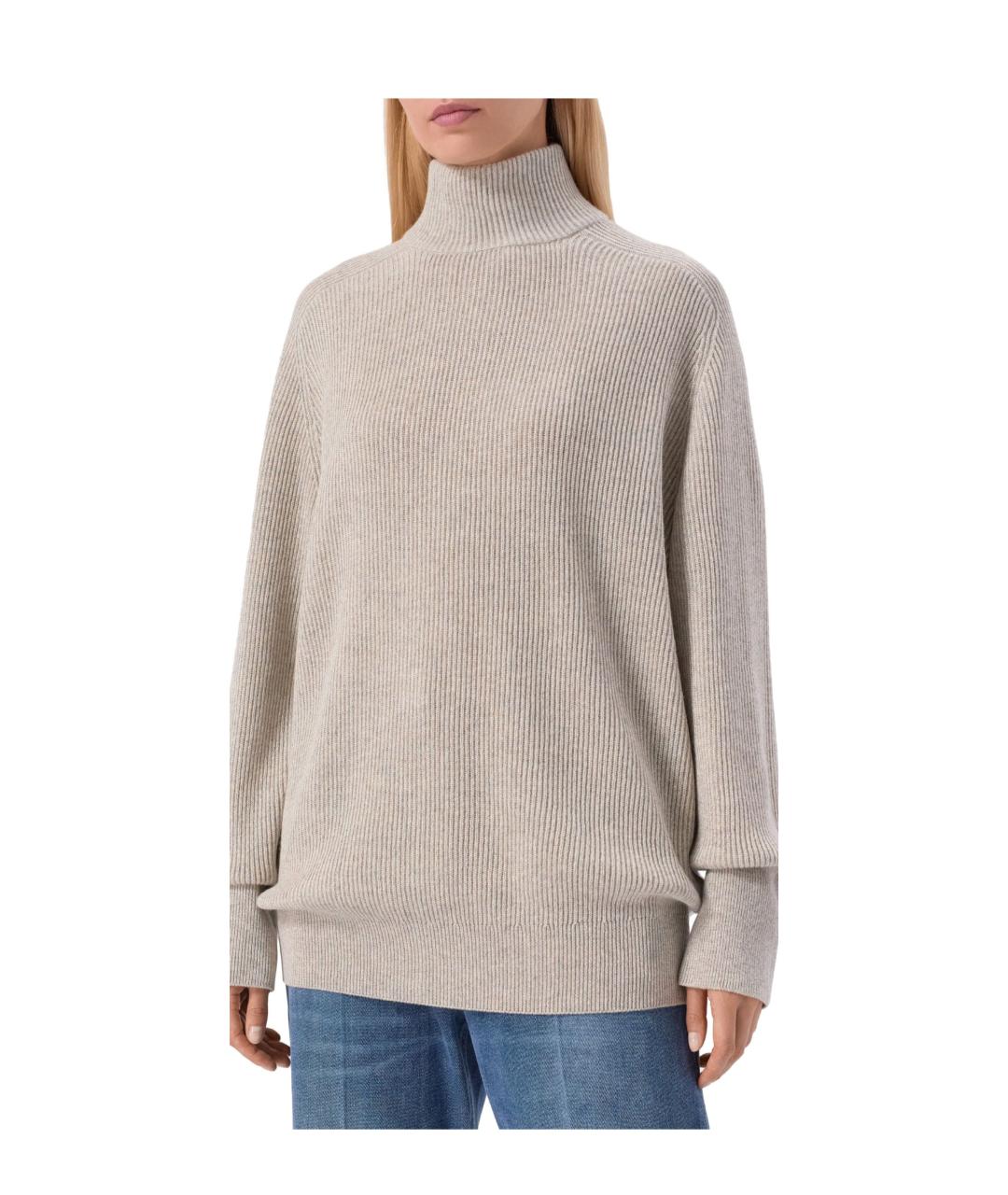 BRUNELLO CUCINELLI Бежевый кашемировый джемпер / свитер, фото 6