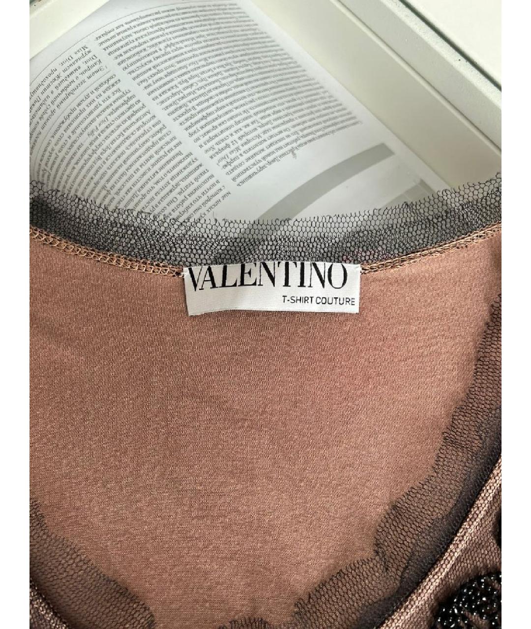 VALENTINO Коричневая футболка, фото 7