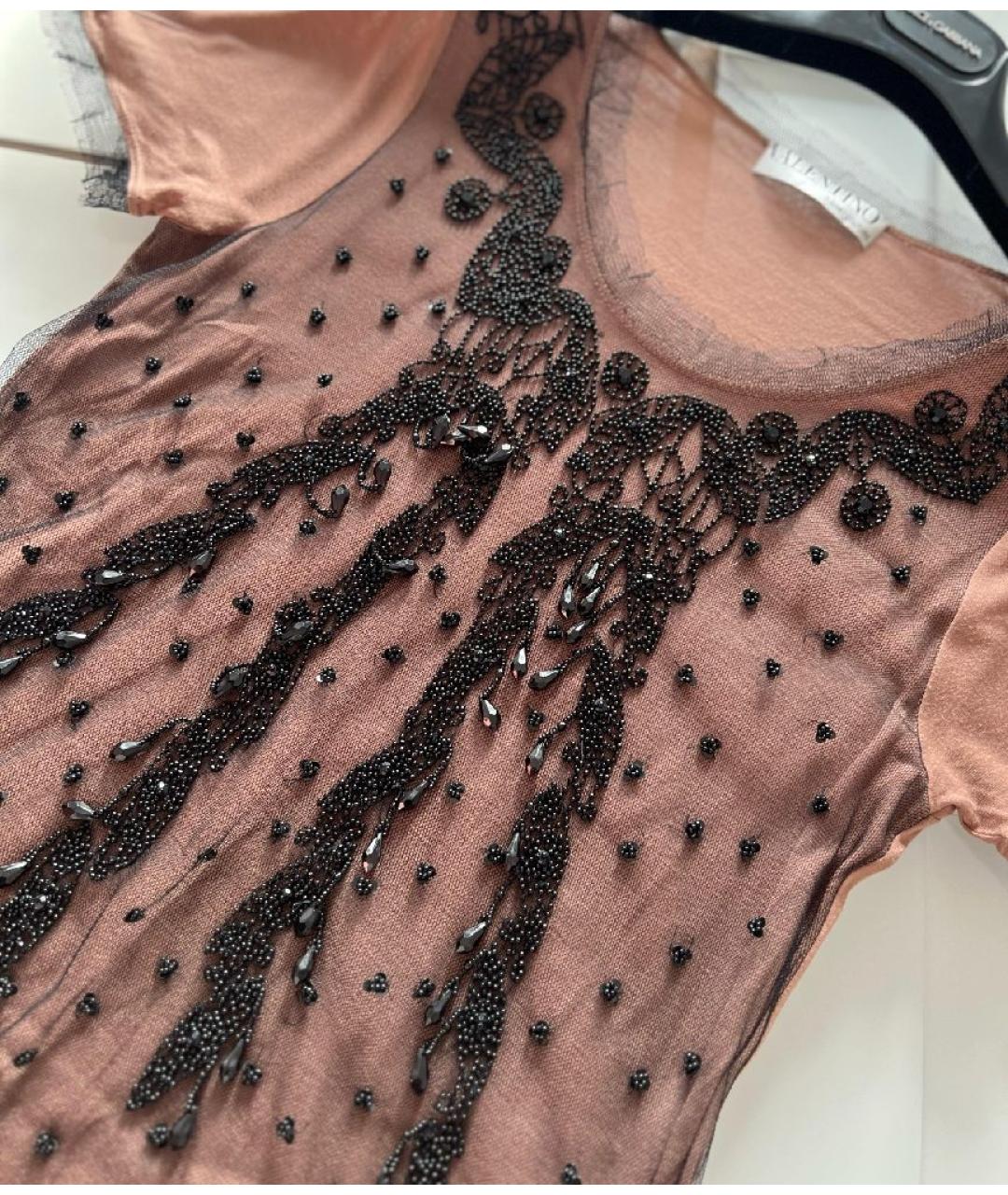 VALENTINO Коричневая футболка, фото 4