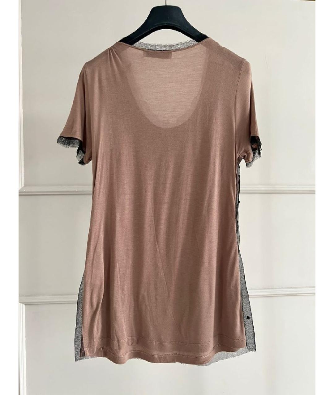 VALENTINO Коричневая футболка, фото 2