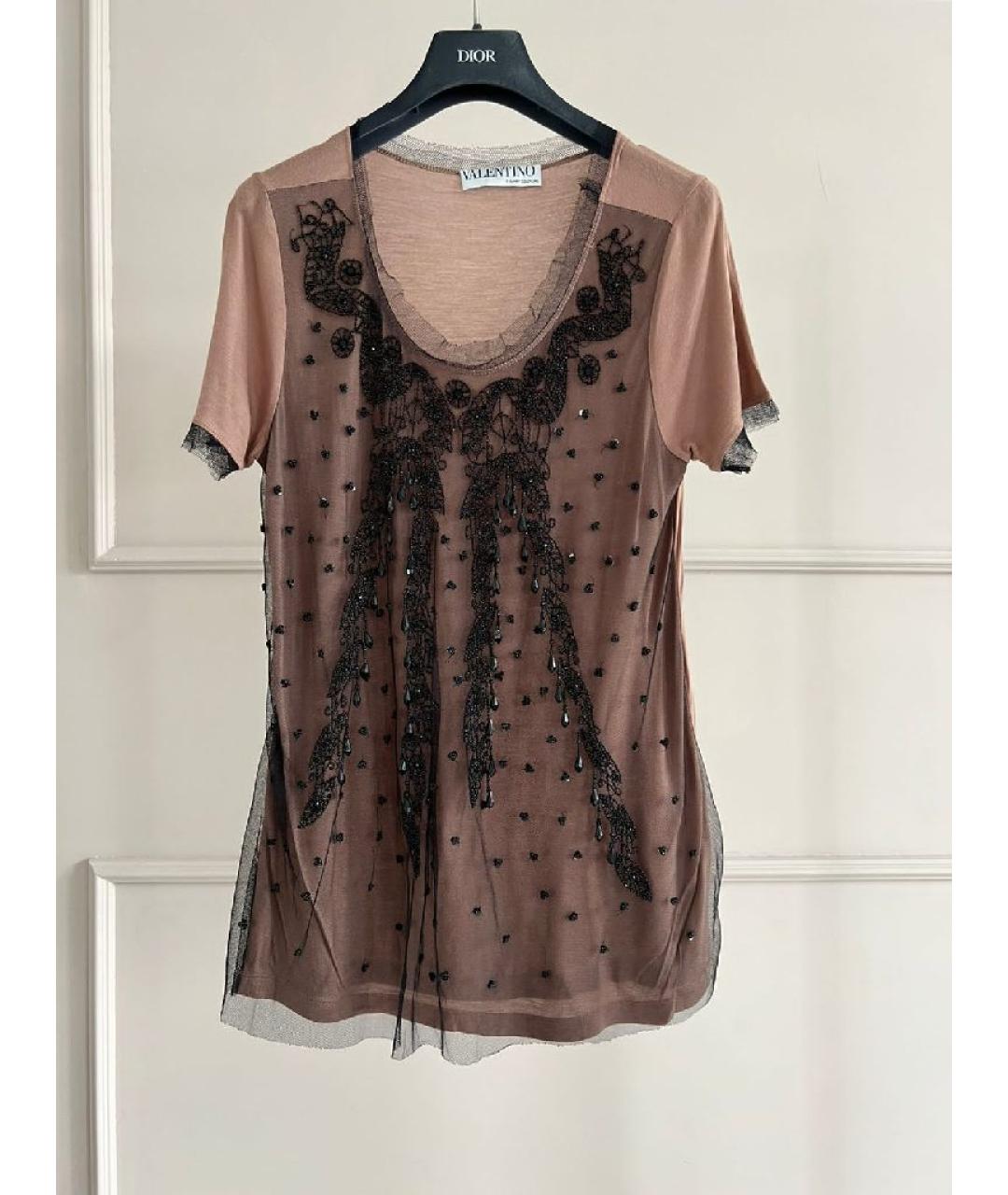 VALENTINO Коричневая футболка, фото 8