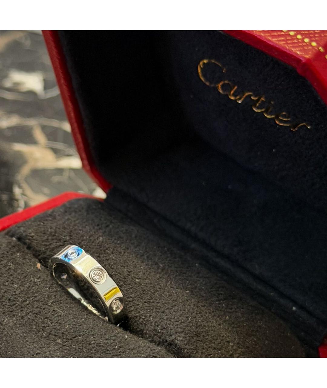 CARTIER Серебряное кольцо из белого золота, фото 5