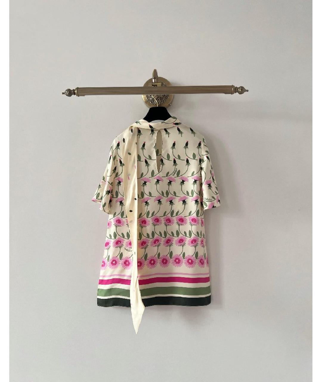 VALENTINO Мульти атласная футболка, фото 2