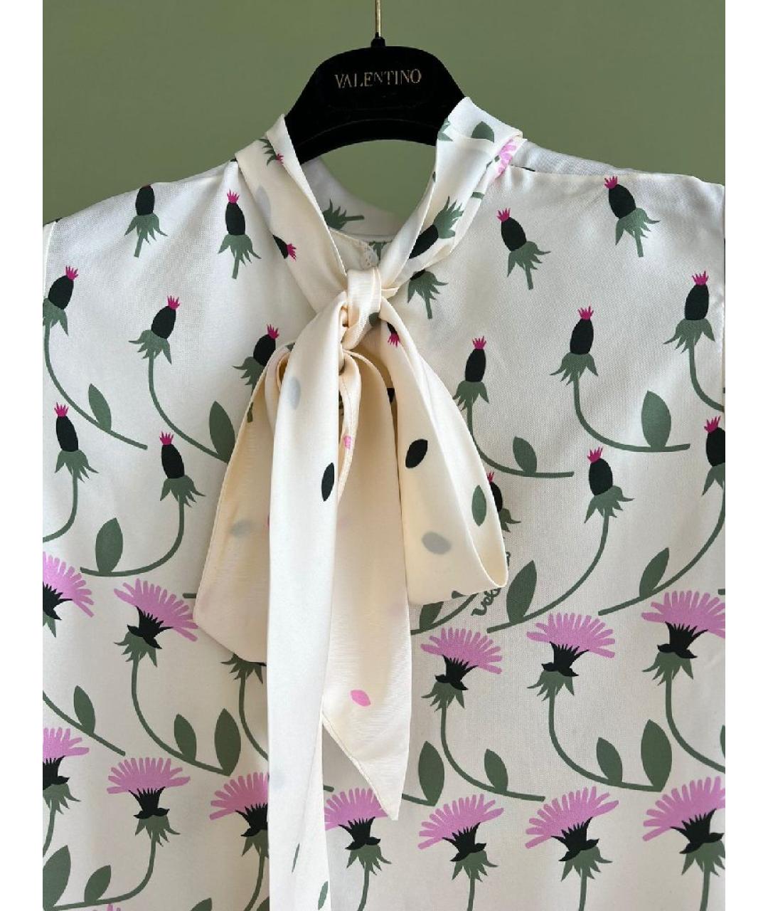 VALENTINO Мульти атласная футболка, фото 3