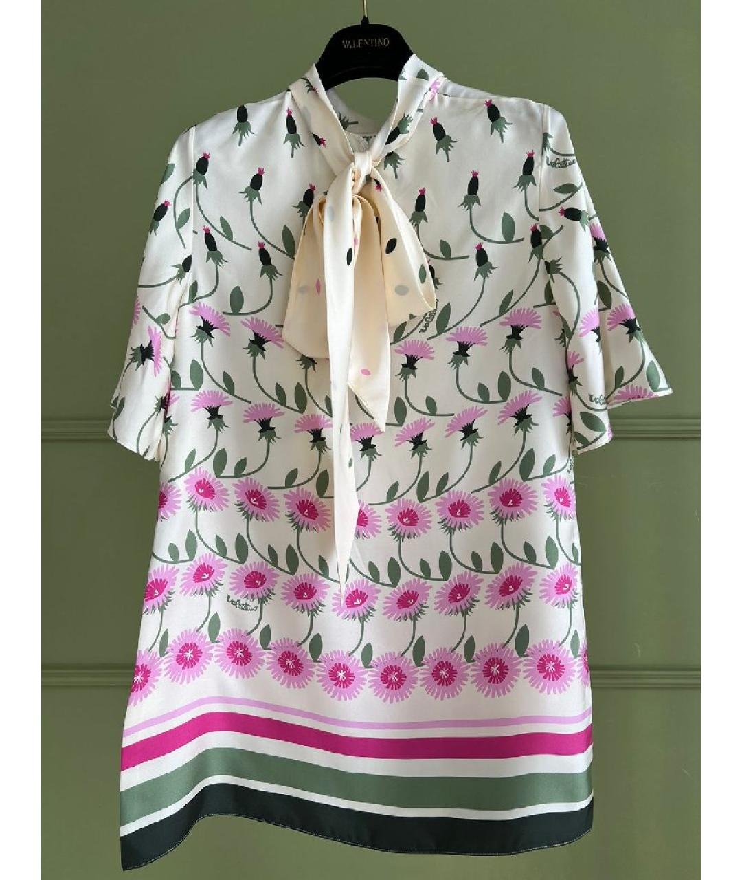 VALENTINO Мульти атласная футболка, фото 8