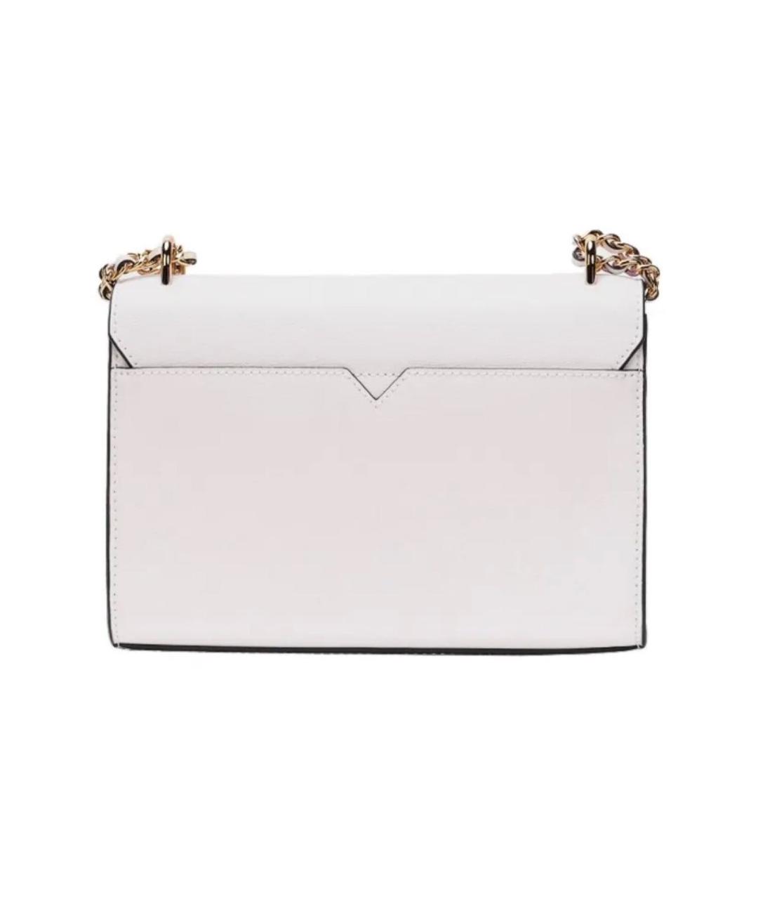 MICHAEL KORS Белая кожаная сумка через плечо, фото 3