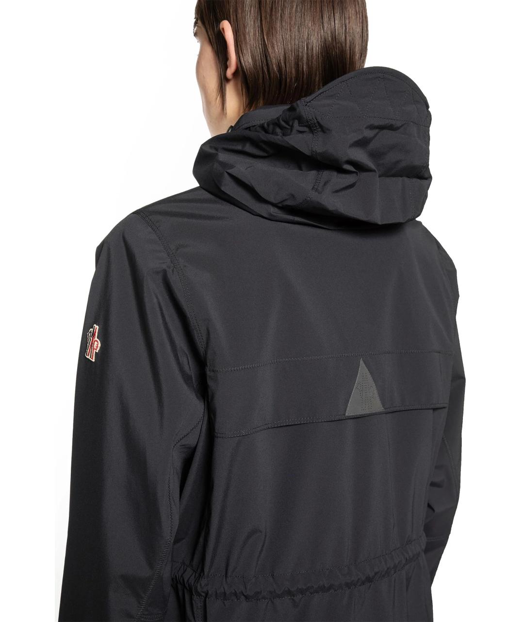 MONCLER Черная полиамидовая куртка, фото 4