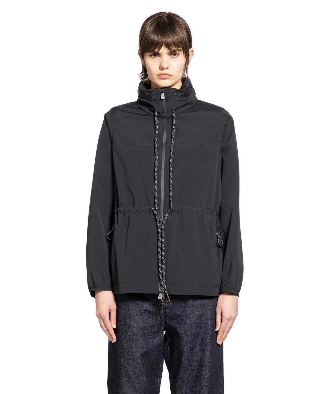 MONCLER Черная полиамидовая куртка, фото 3