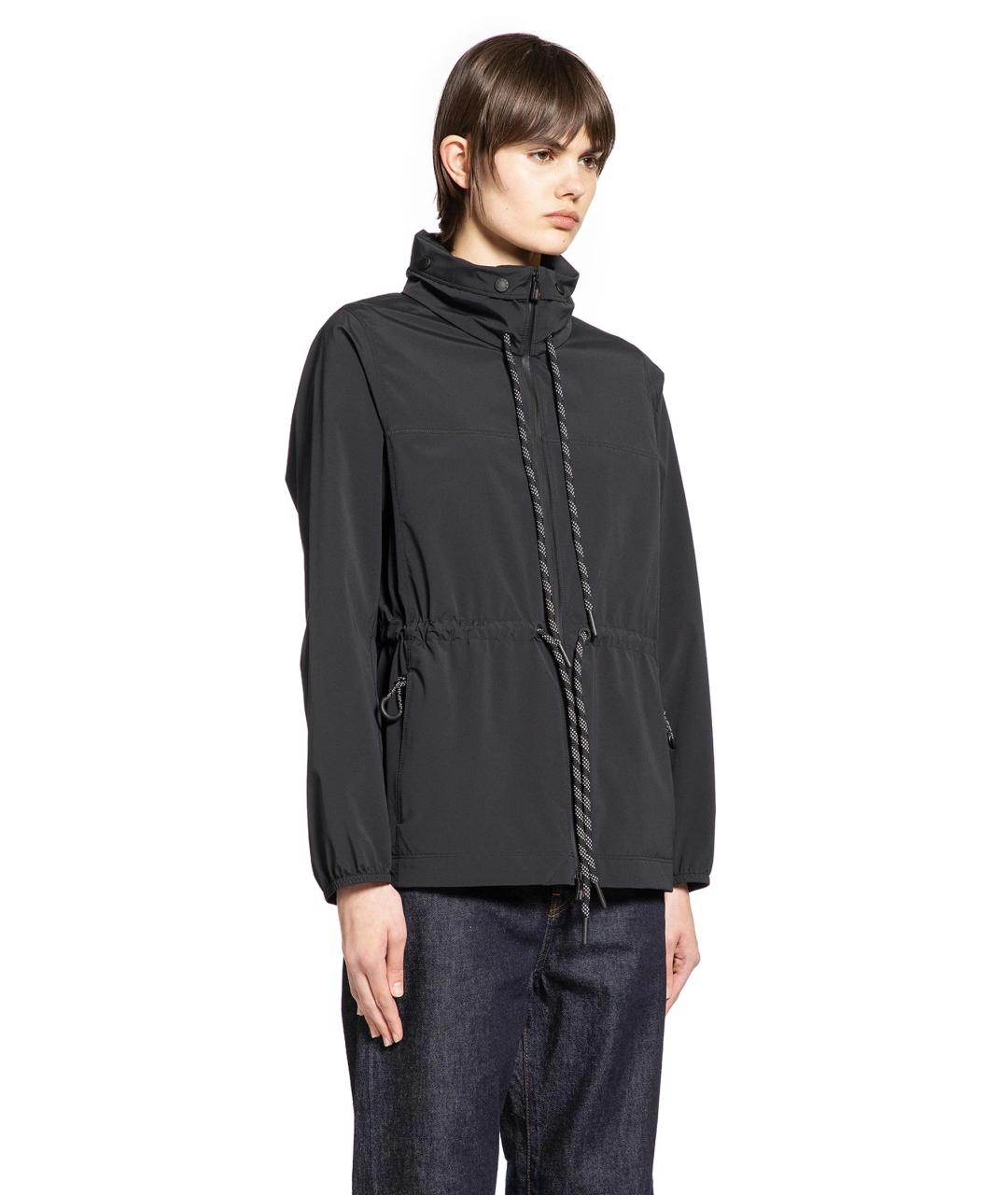 MONCLER Черная полиамидовая куртка, фото 6