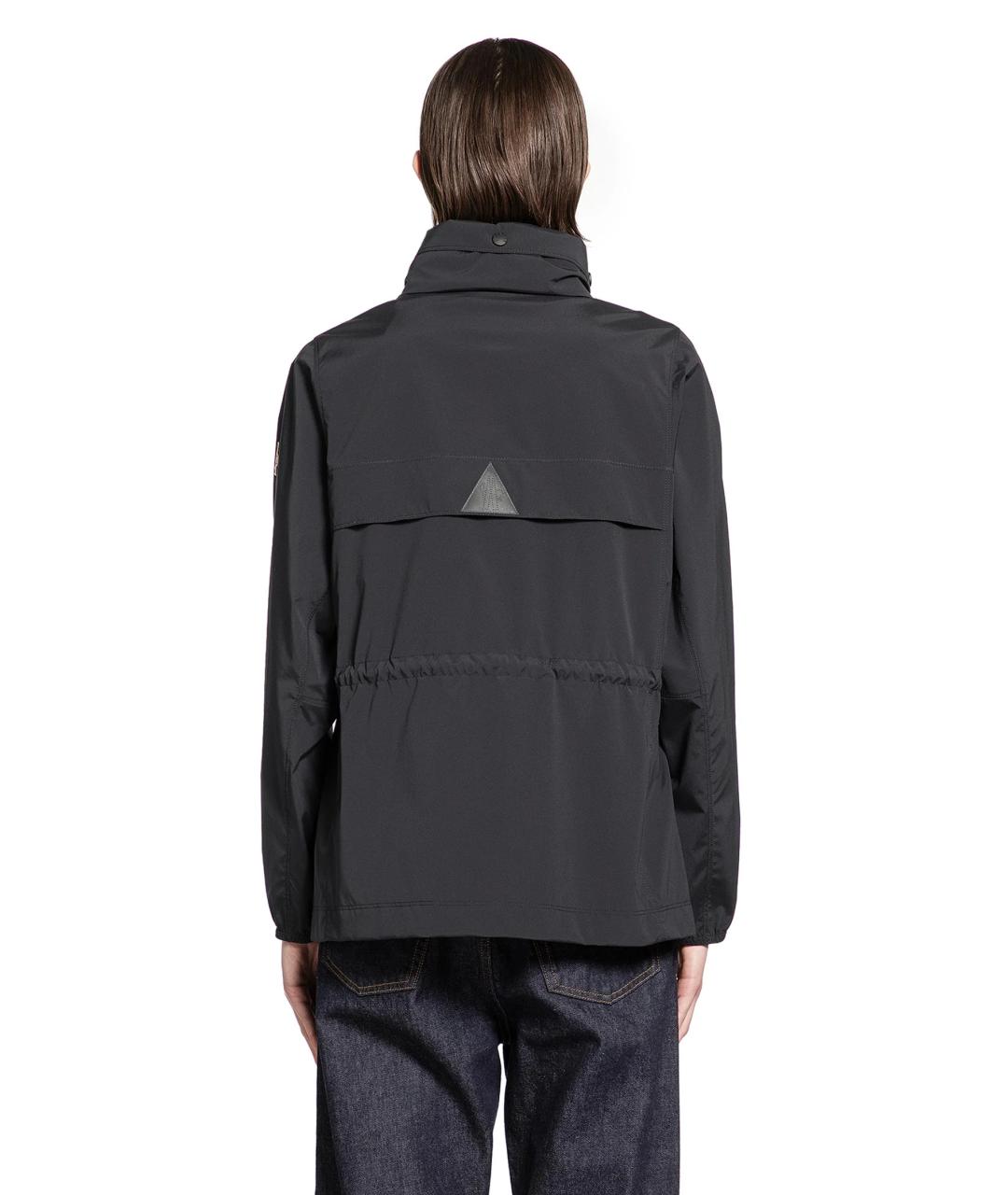 MONCLER Черная полиамидовая куртка, фото 5