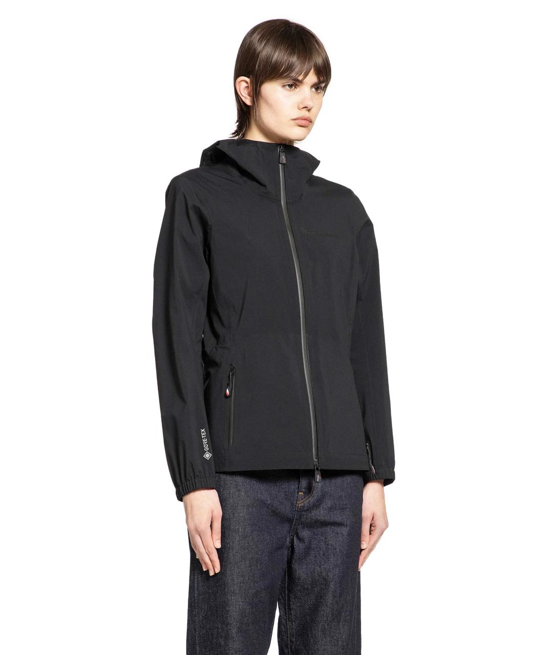 MONCLER Черная полиамидовая куртка, фото 5