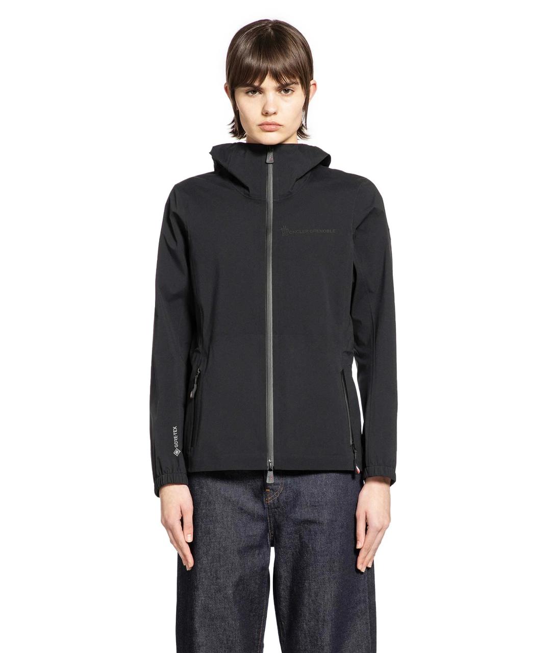 MONCLER Черная полиамидовая куртка, фото 3