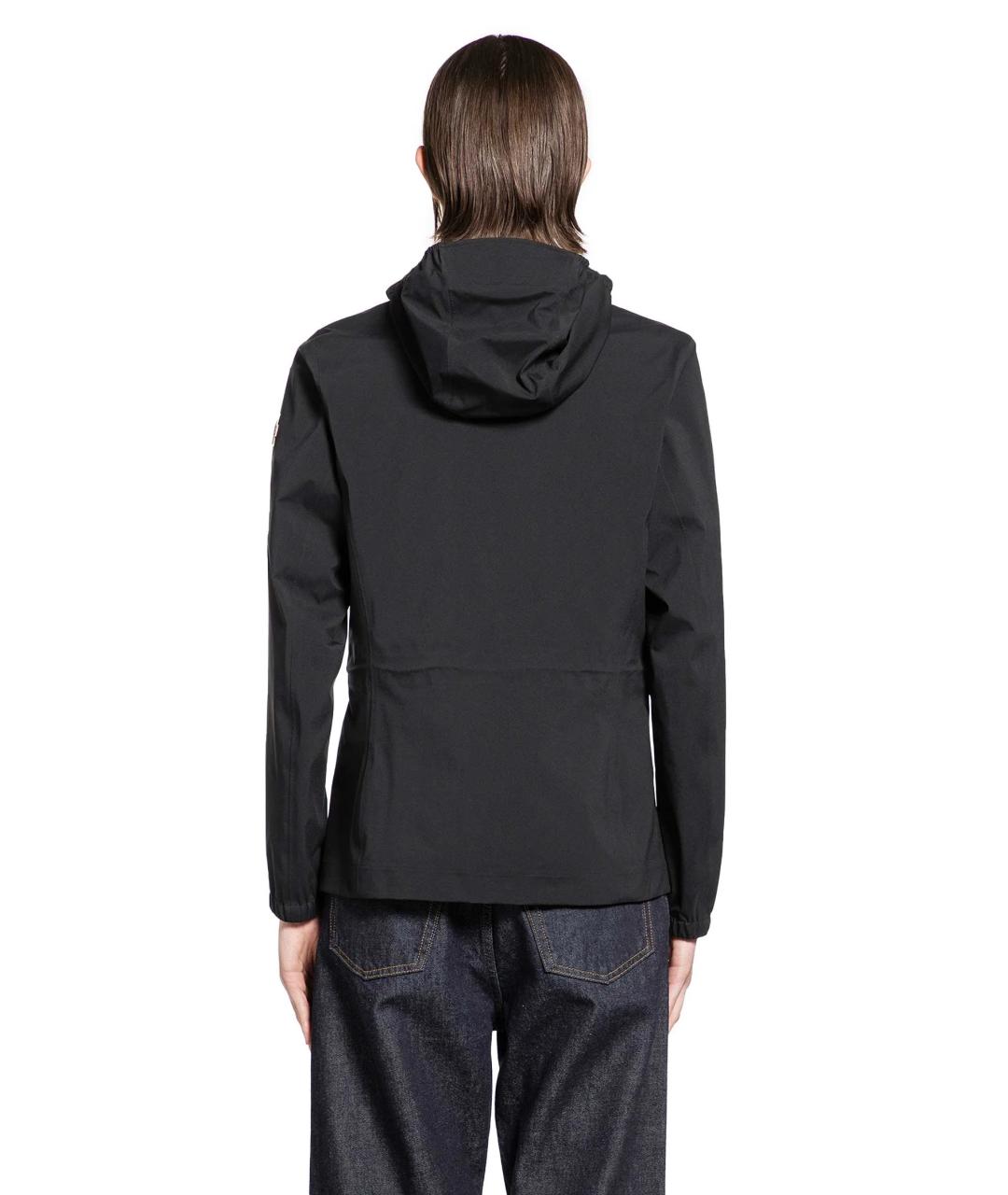 MONCLER Черная полиамидовая куртка, фото 4