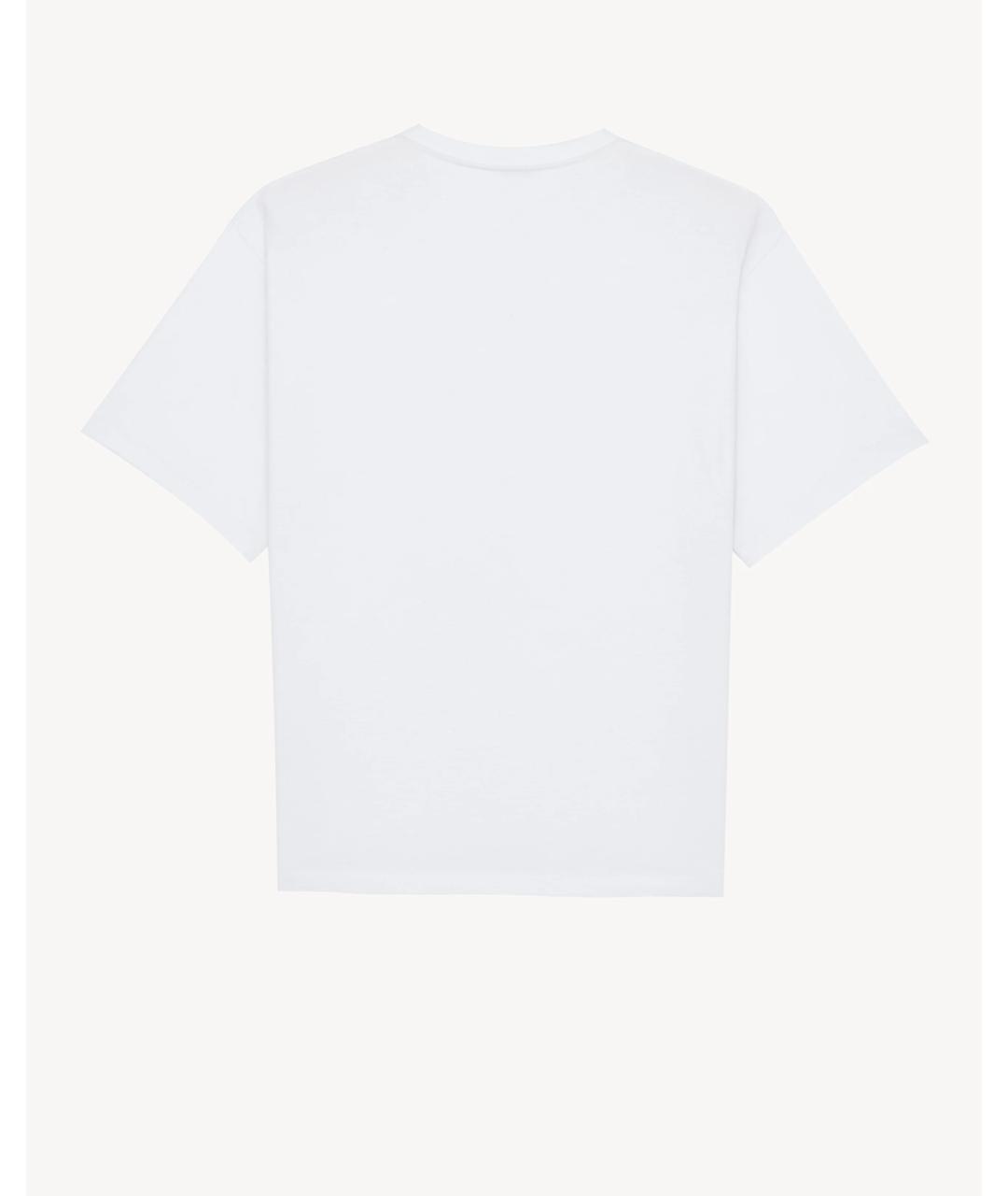 SAINT LAURENT Белая хлопковая футболка, фото 2