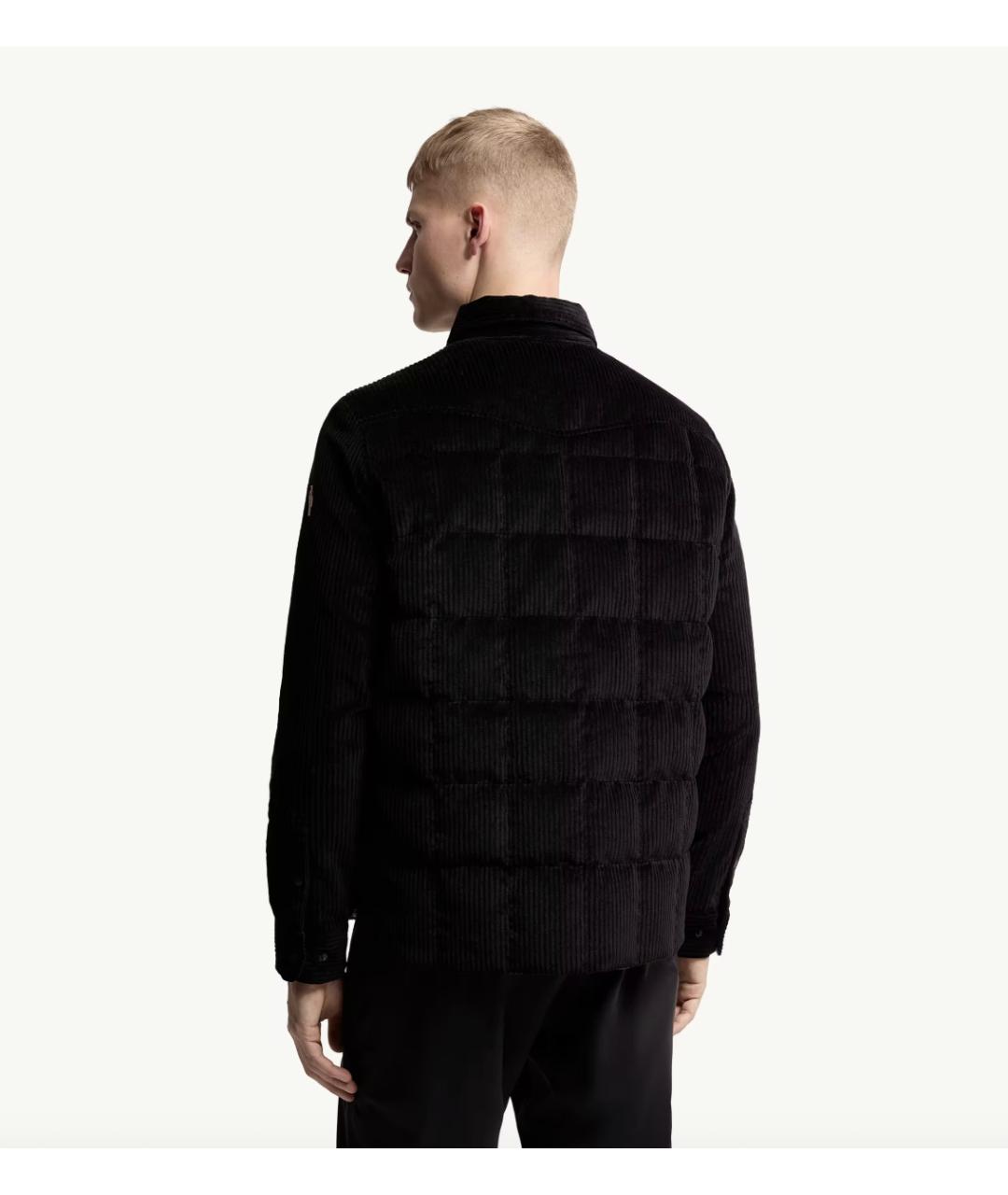 MONCLER Черный пуховик, фото 3