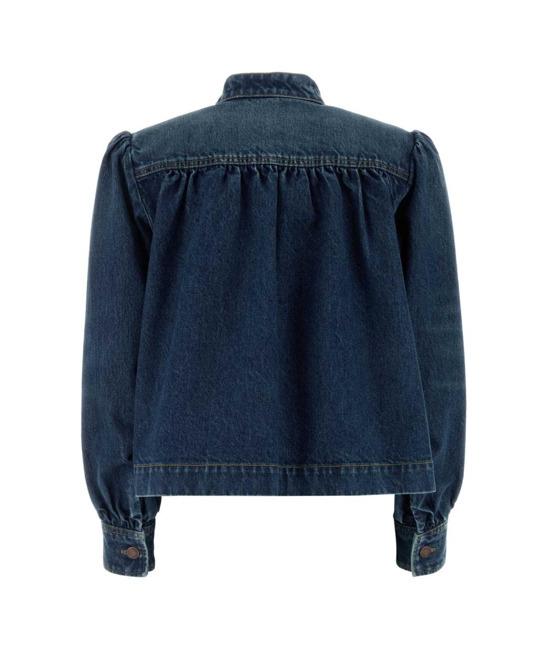 CHLOE Синий хлопковый жакет/пиджак, фото 2