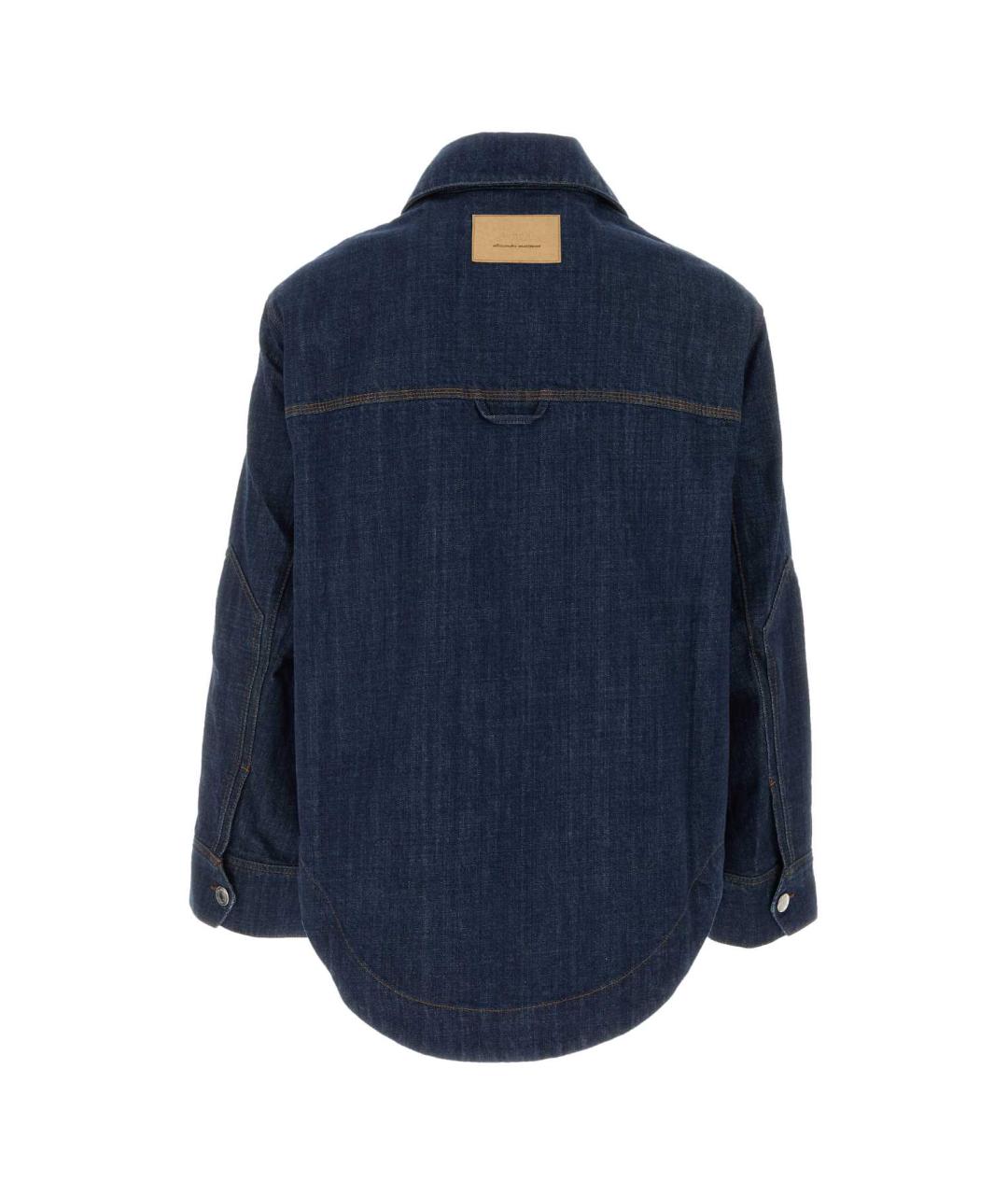 Ami Paris Синяя хлопковая кэжуал рубашка, фото 2