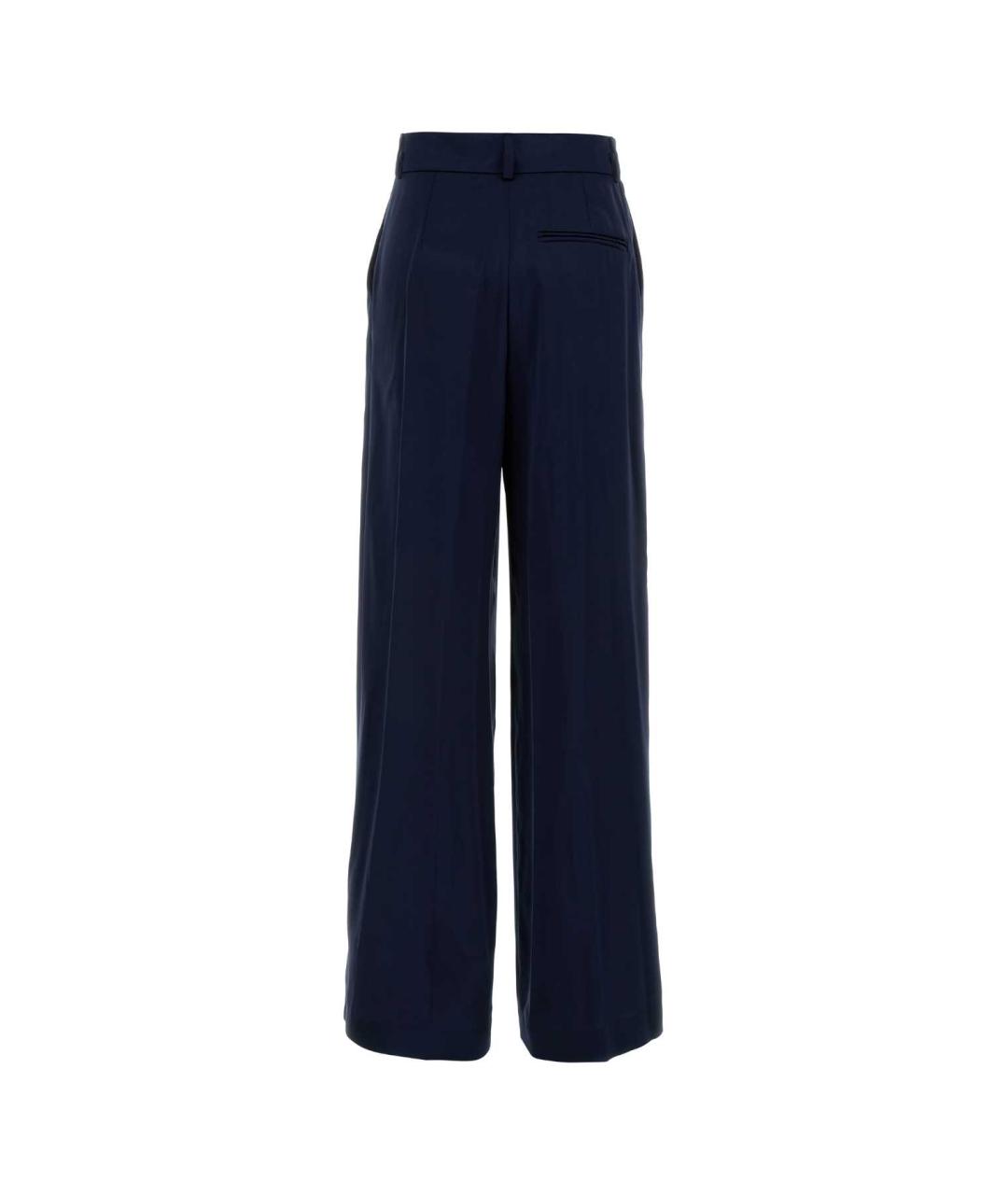 ALBERTA FERRETTI Синие вискозные брюки широкие, фото 2