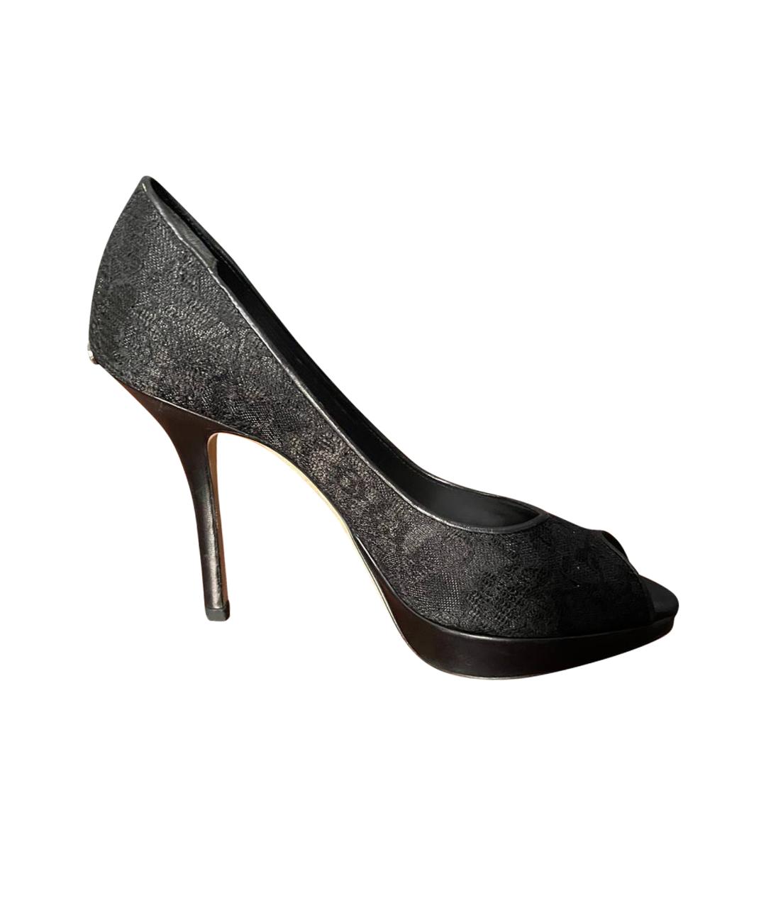 CHRISTIAN DIOR Черные кожаные туфли, фото 1