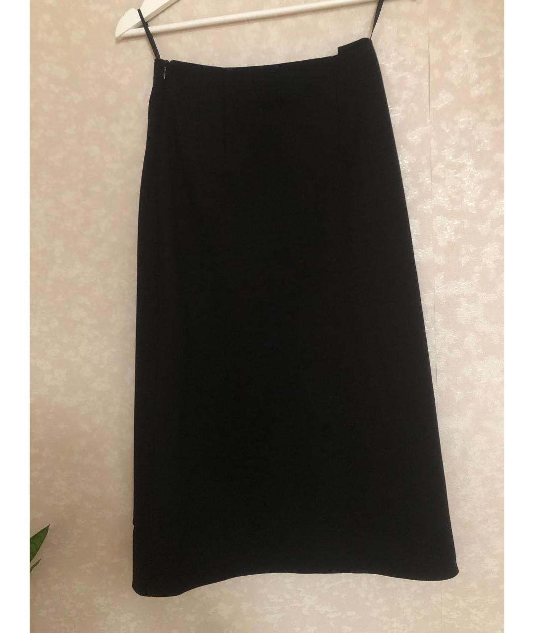 12 STOREEZ Черная вискозная юбка миди, фото 2