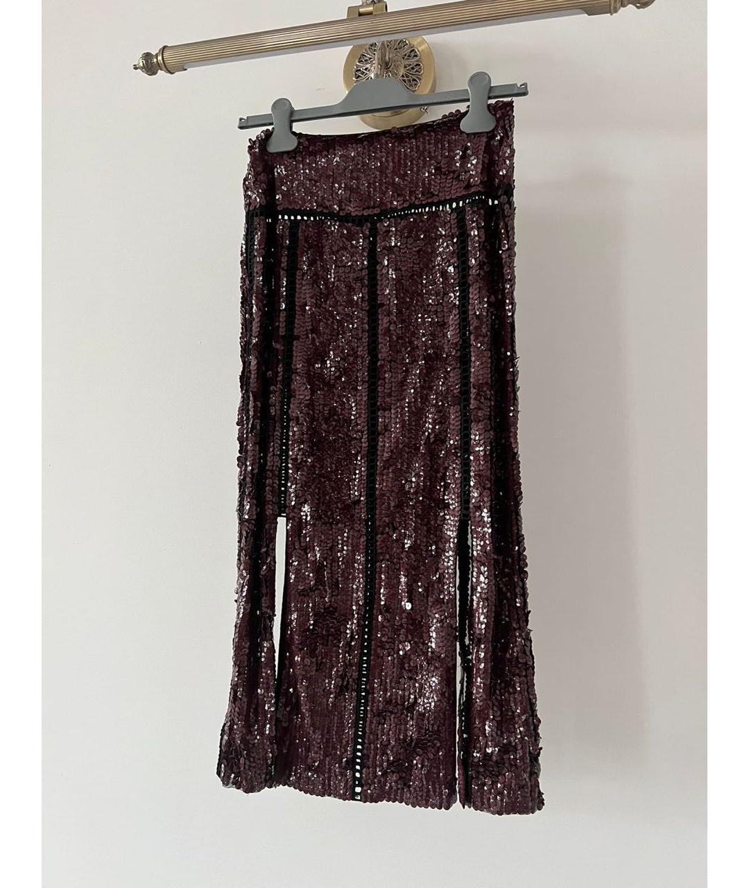 EMILIO PUCCI Бордовая юбка макси, фото 2