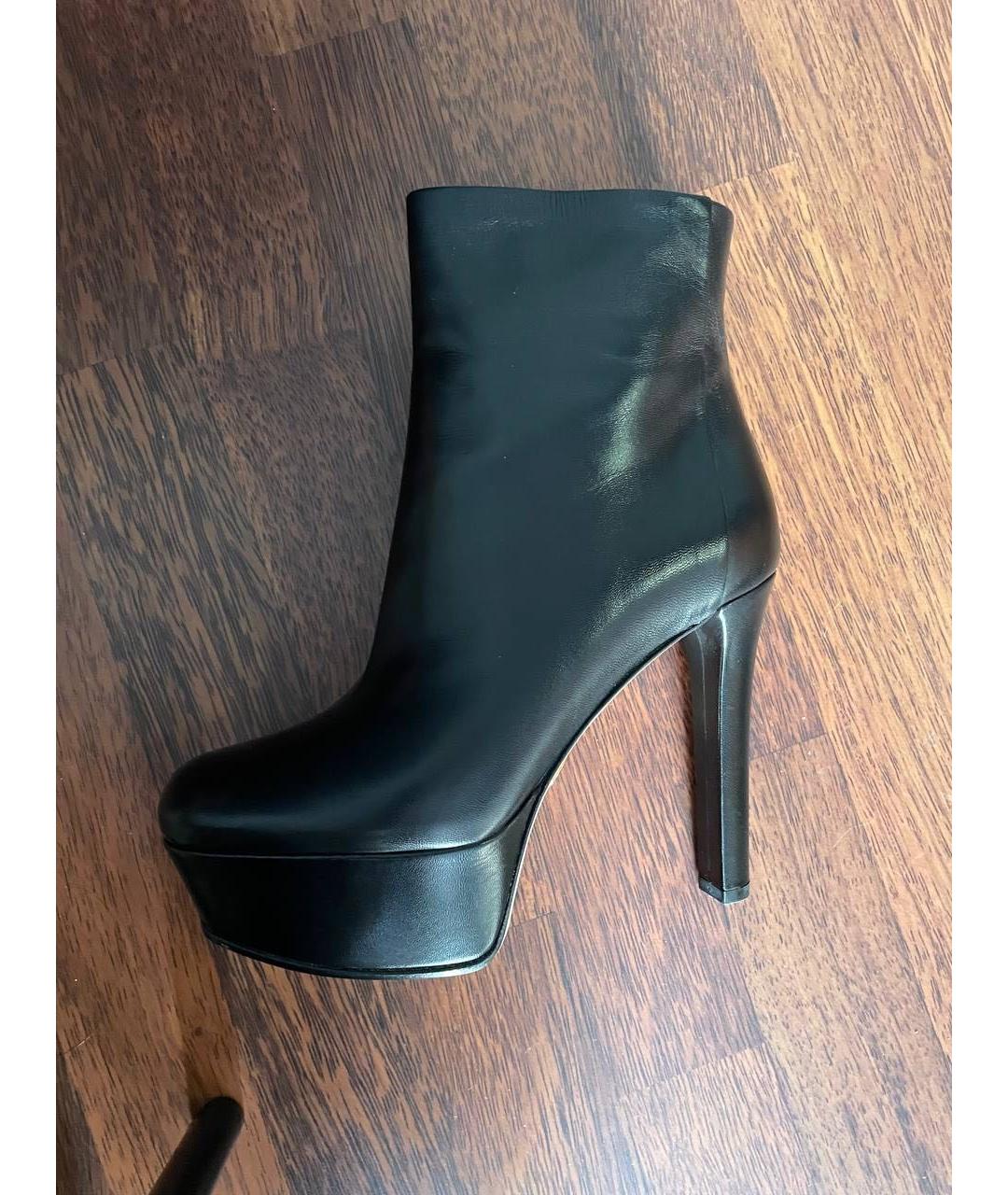 GUCCI Черные кожаные ботильоны, фото 6