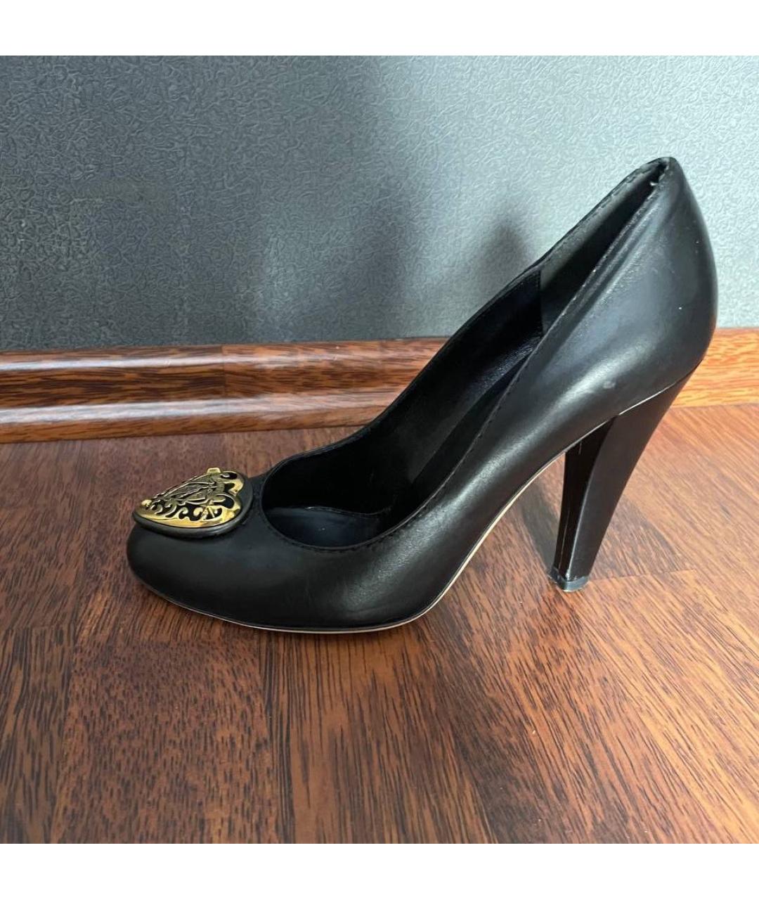 GUCCI Черные кожаные туфли, фото 3