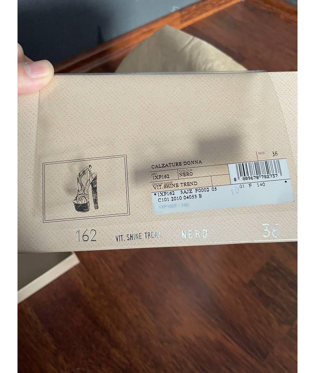 PRADA Коричневые кожаные босоножки, фото 6