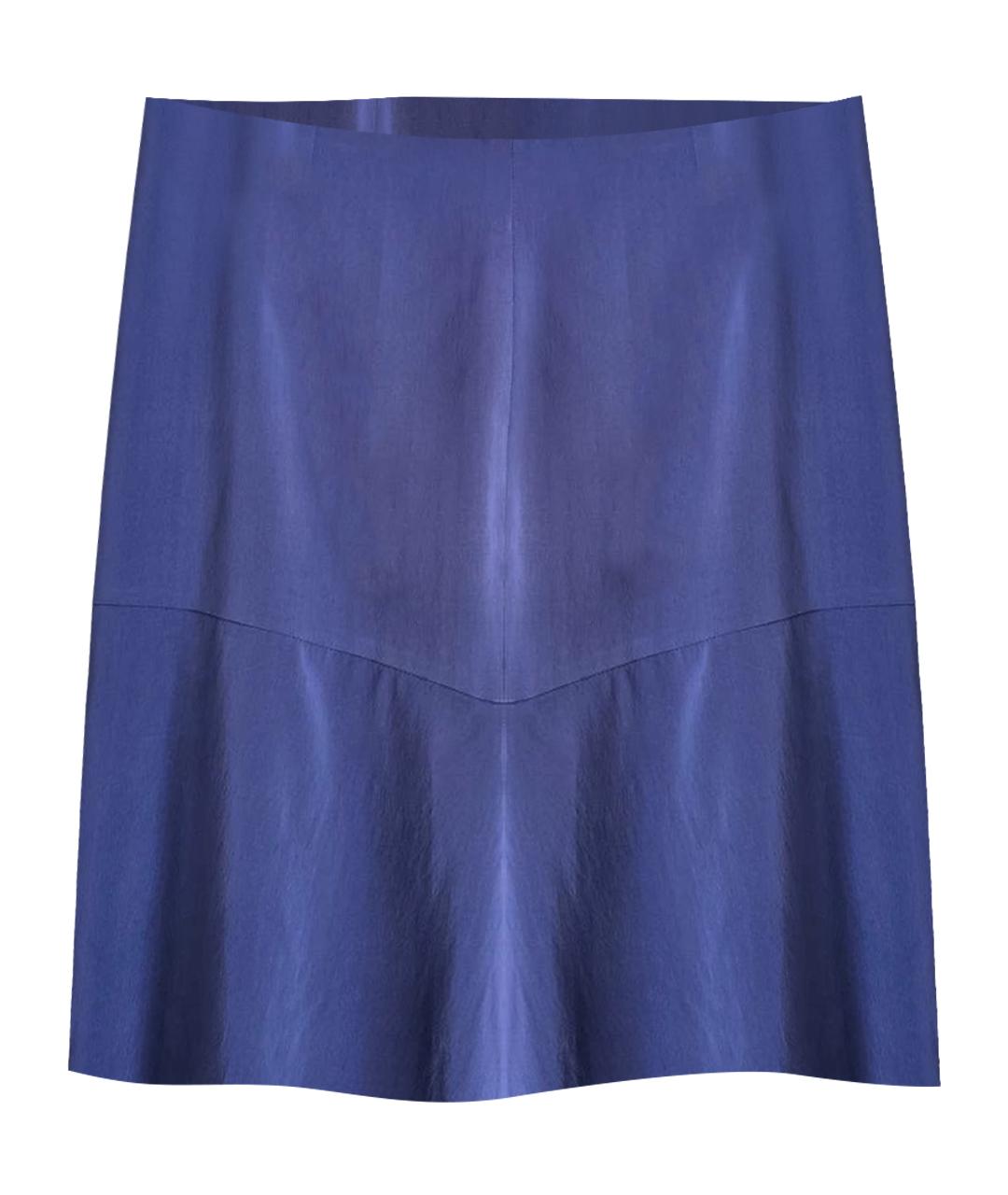 BRUNELLO CUCINELLI Темно-синяя юбка мини, фото 1