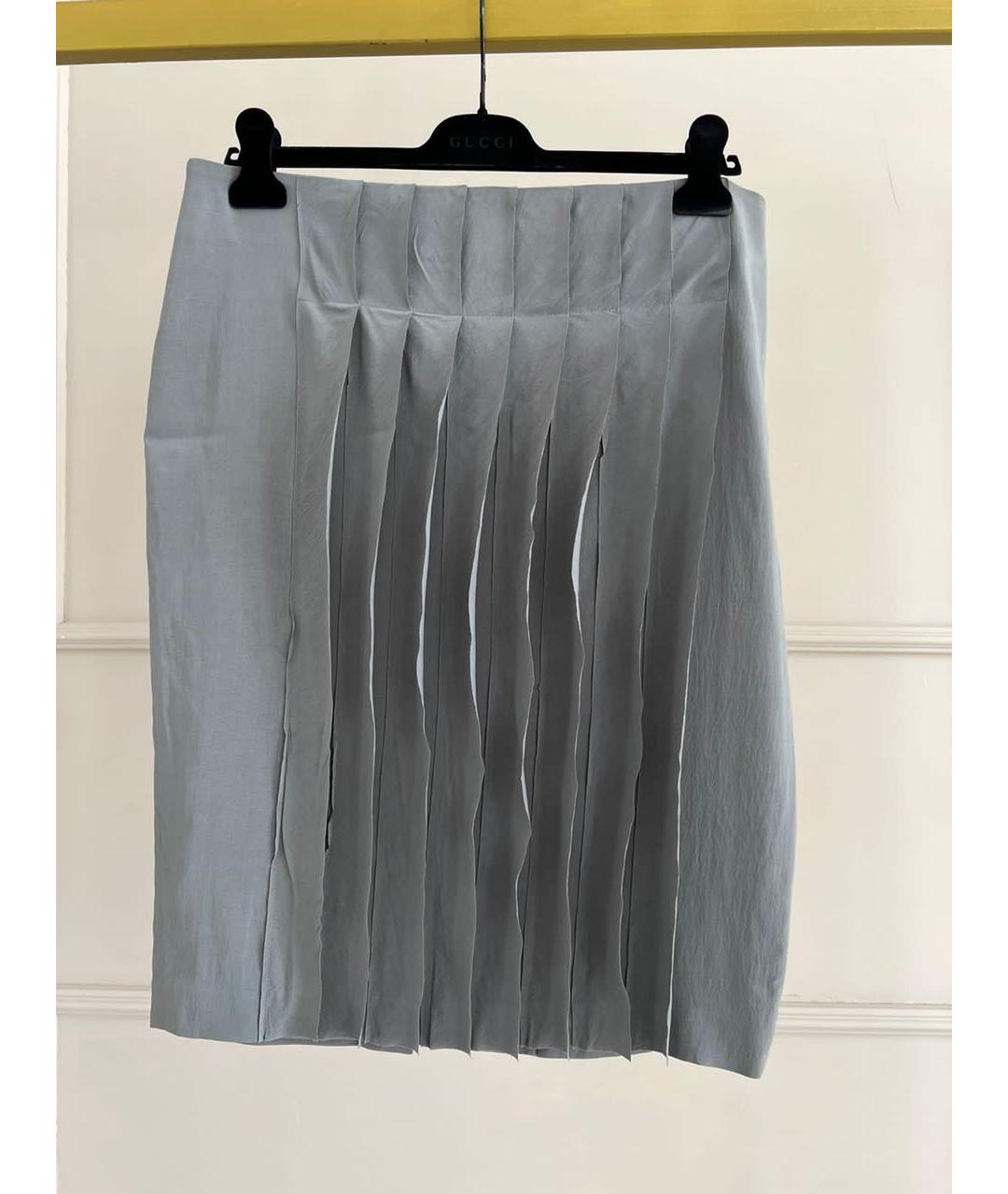 BRUNELLO CUCINELLI Серая юбка макси, фото 9