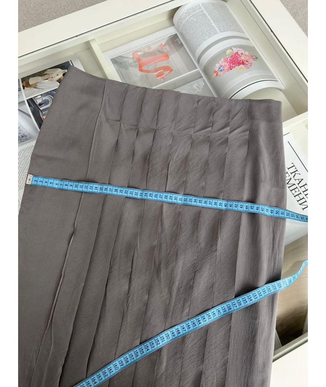 BRUNELLO CUCINELLI Серая юбка макси, фото 6