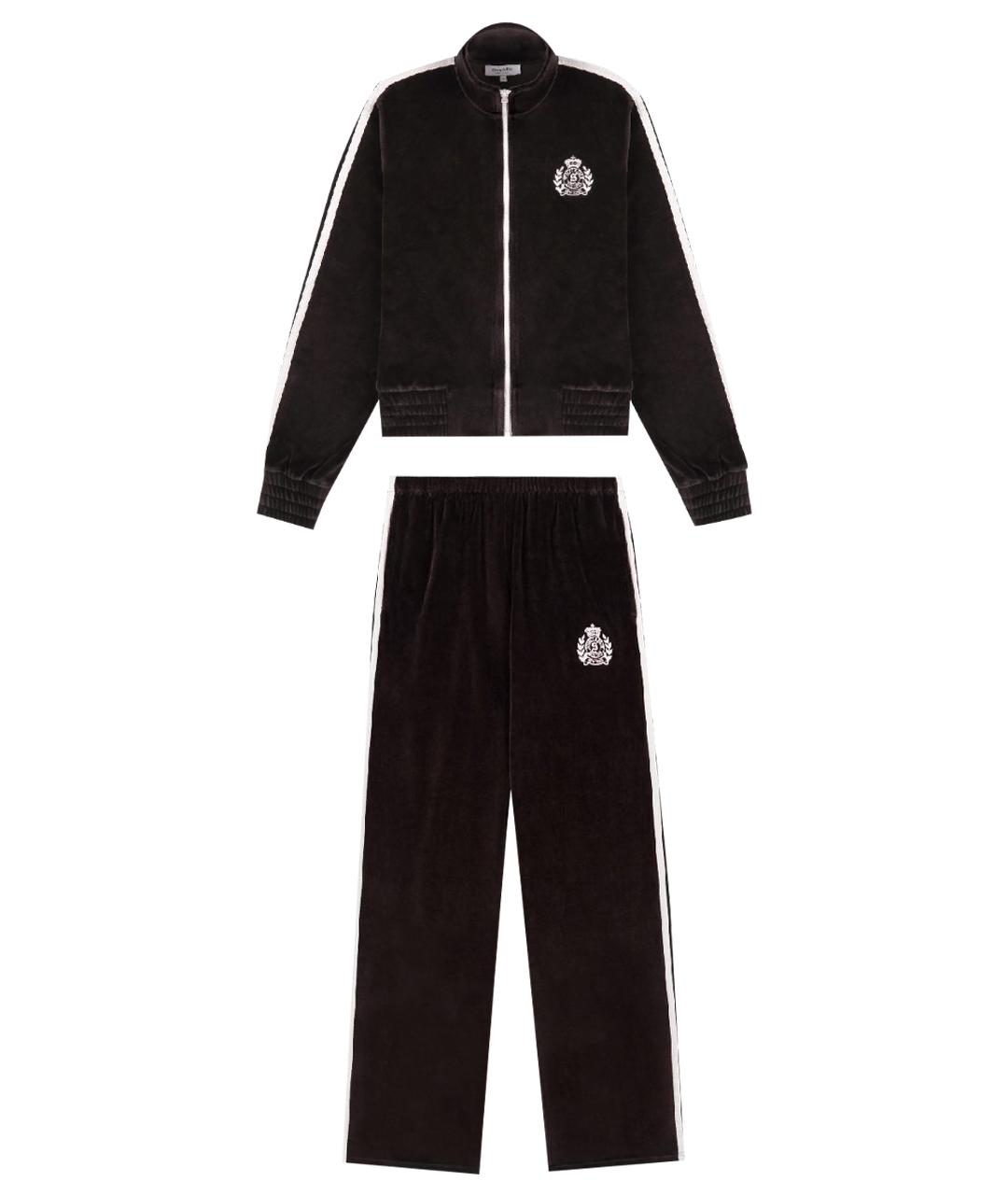 SPORTY AND RICH Коричневый бархатный спортивные костюмы, фото 1