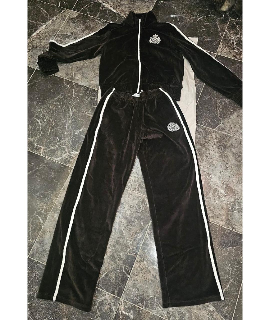 SPORTY AND RICH Коричневый бархатный спортивные костюмы, фото 3