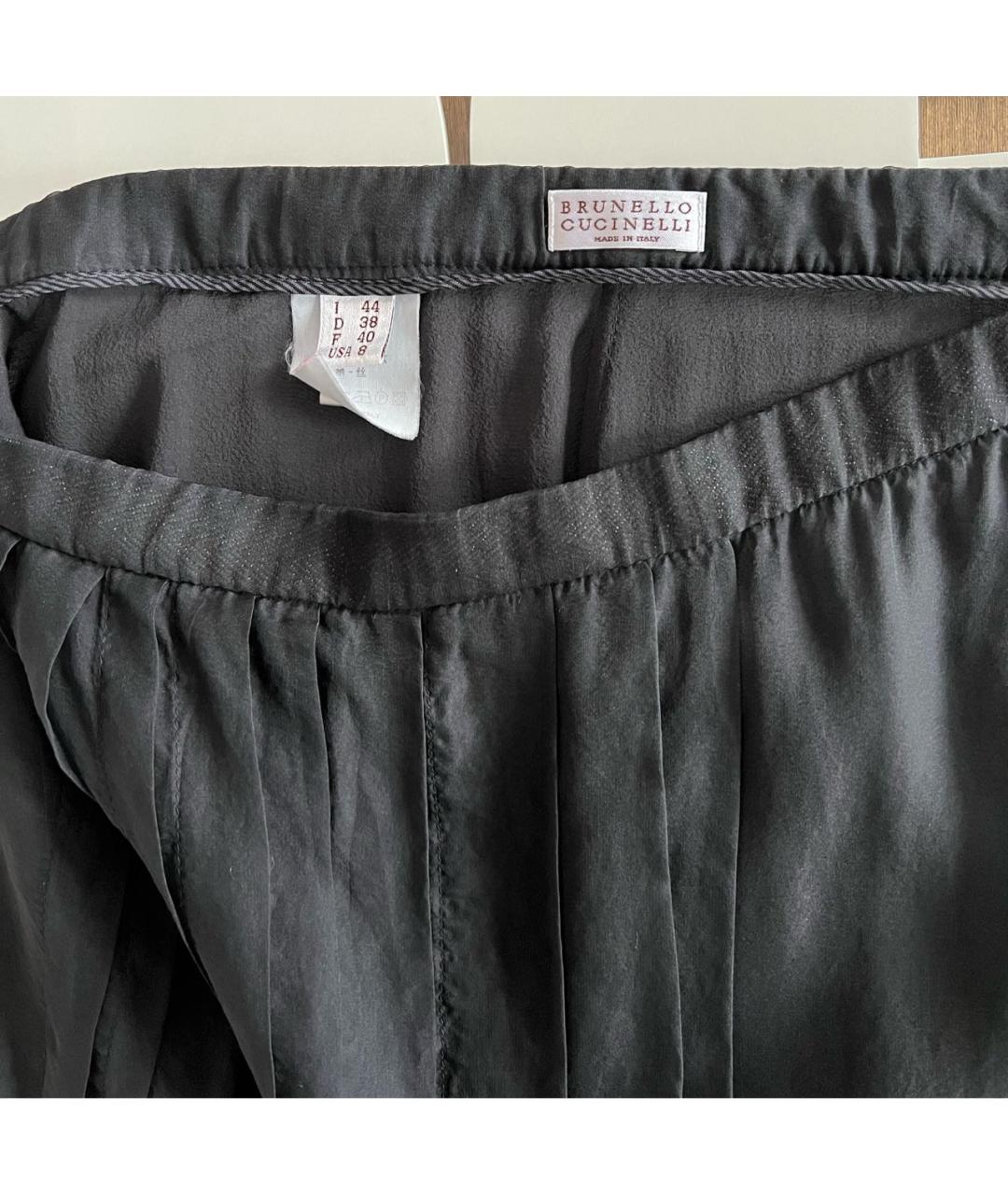 BRUNELLO CUCINELLI Антрацитовая юбка макси, фото 6