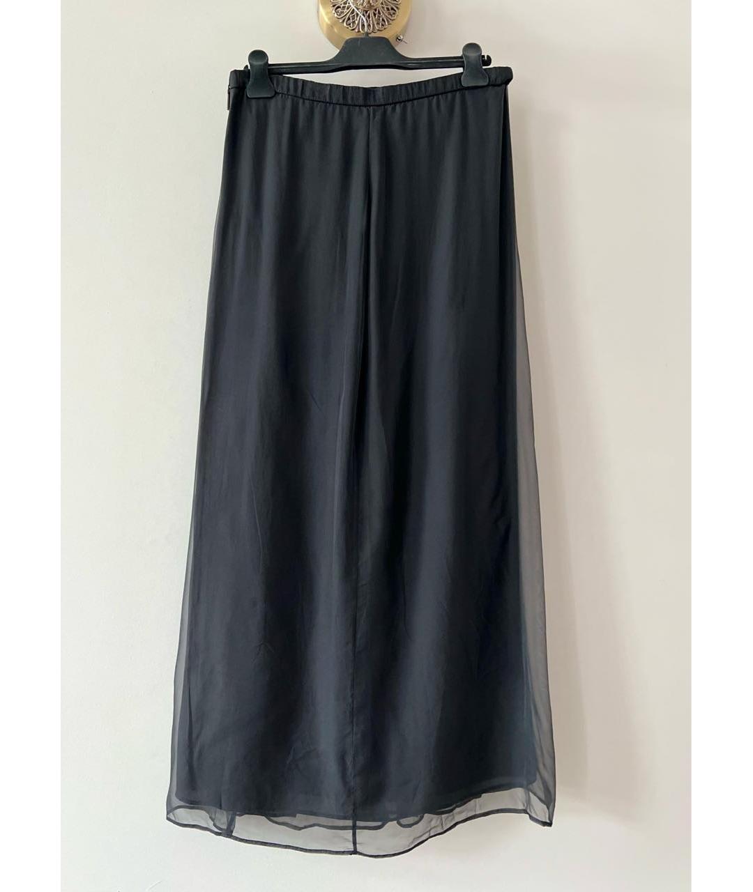 BRUNELLO CUCINELLI Антрацитовая юбка макси, фото 2