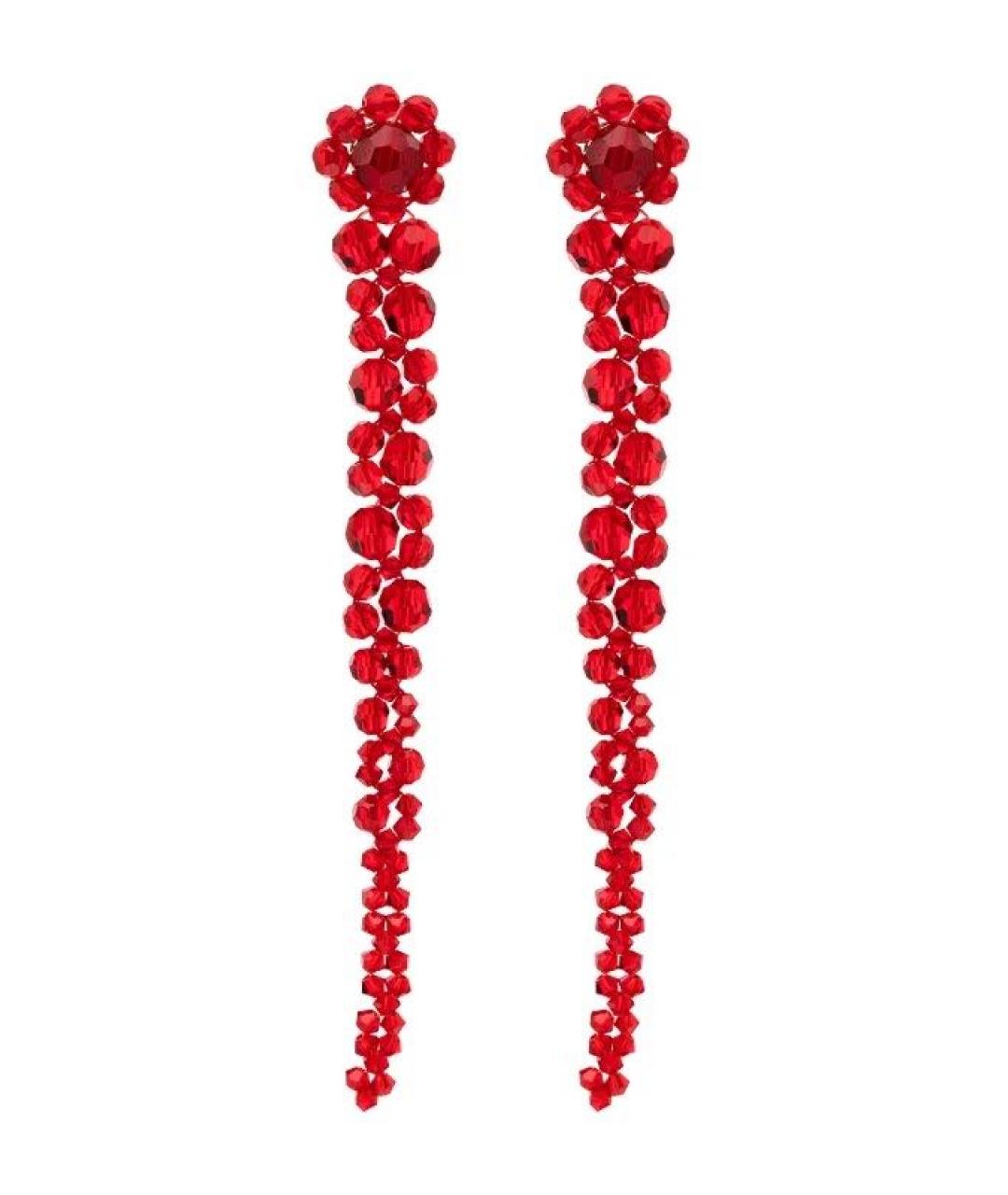 SIMONE ROCHA Красные стеклянные серьги, фото 1