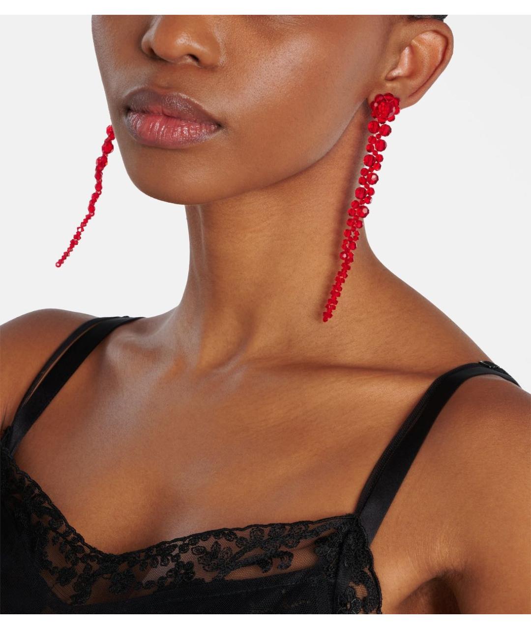 SIMONE ROCHA Красные стеклянные серьги, фото 8