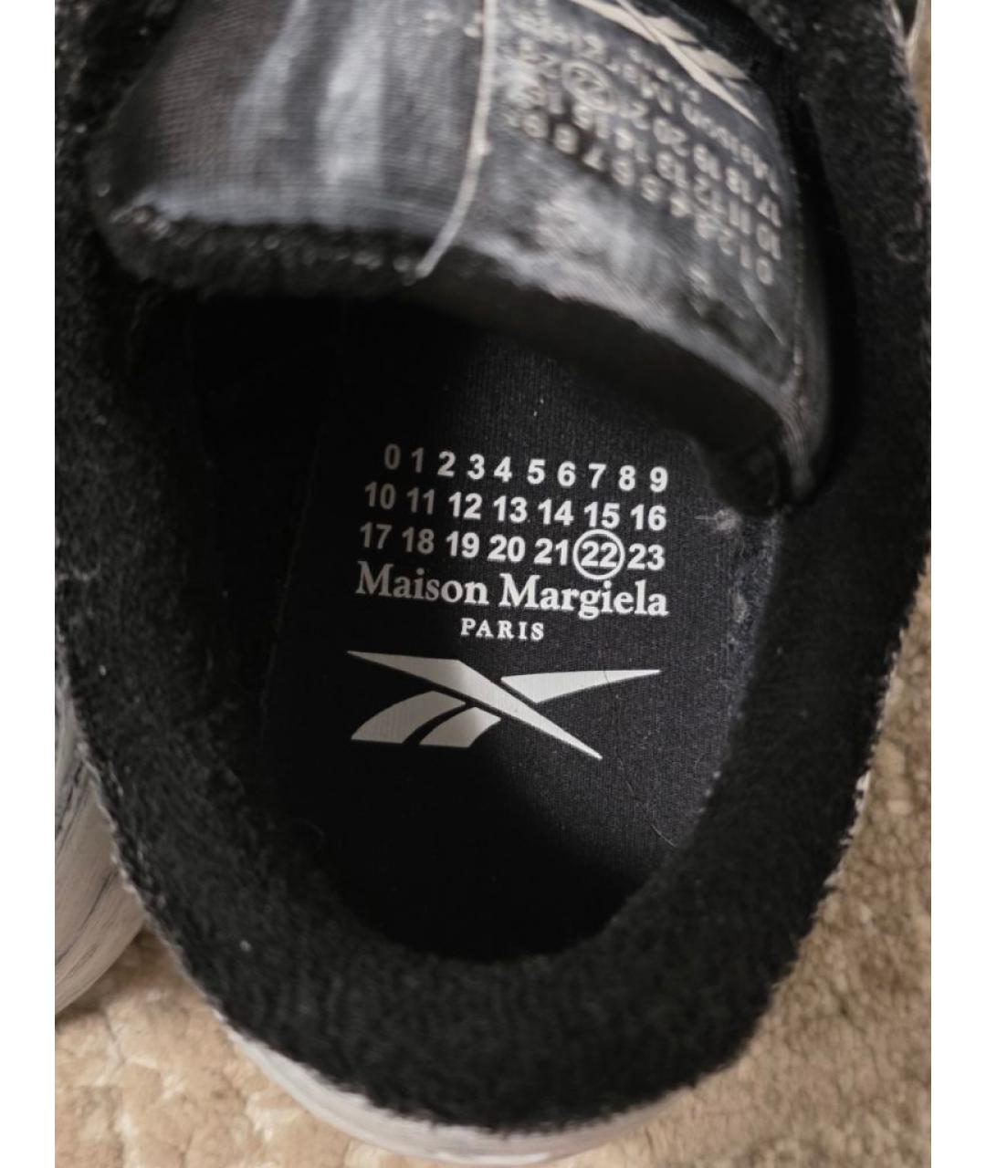 MAISON MARGIELA Белые кожаные низкие кроссовки / кеды, фото 7