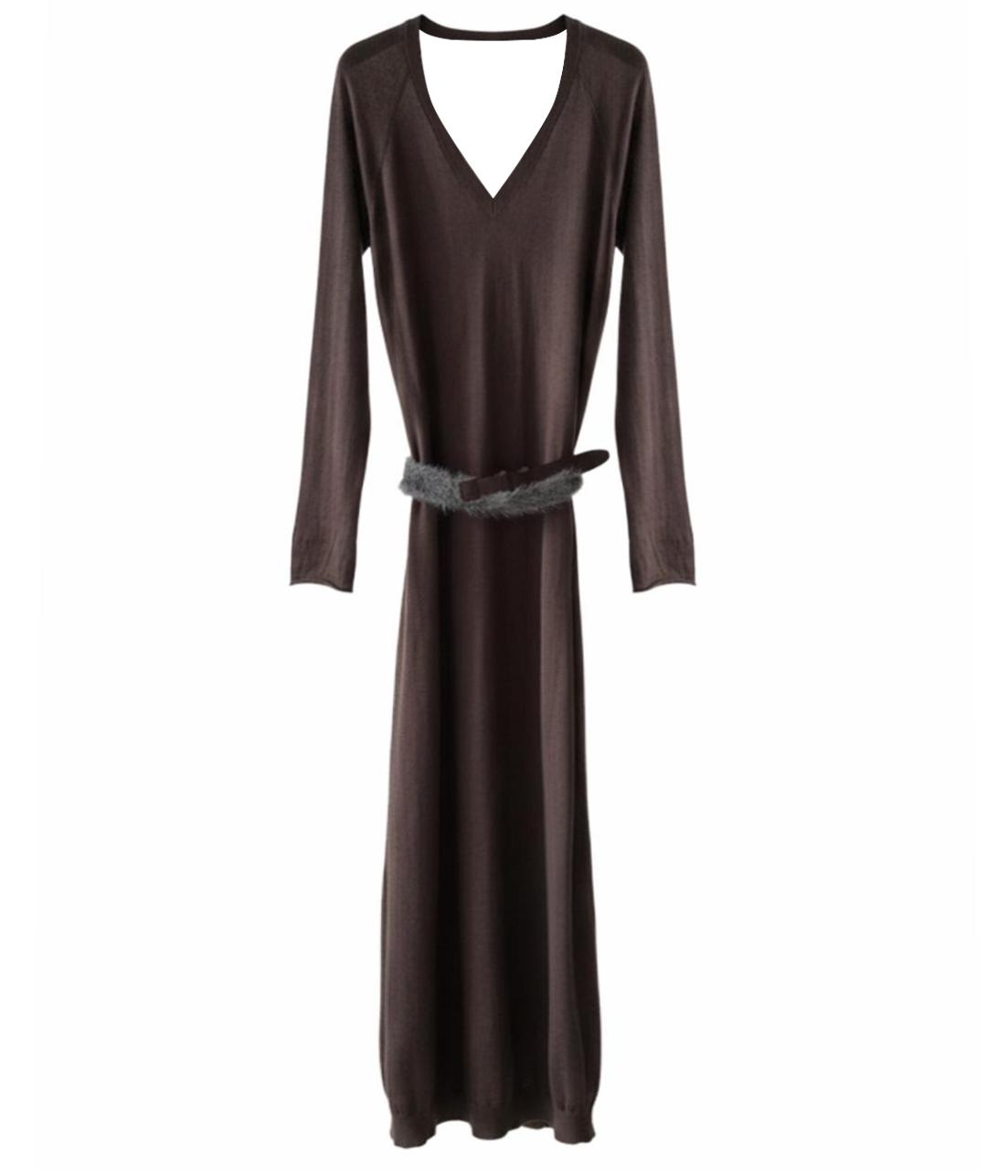 BRUNELLO CUCINELLI Антрацитовое повседневное платье, фото 1