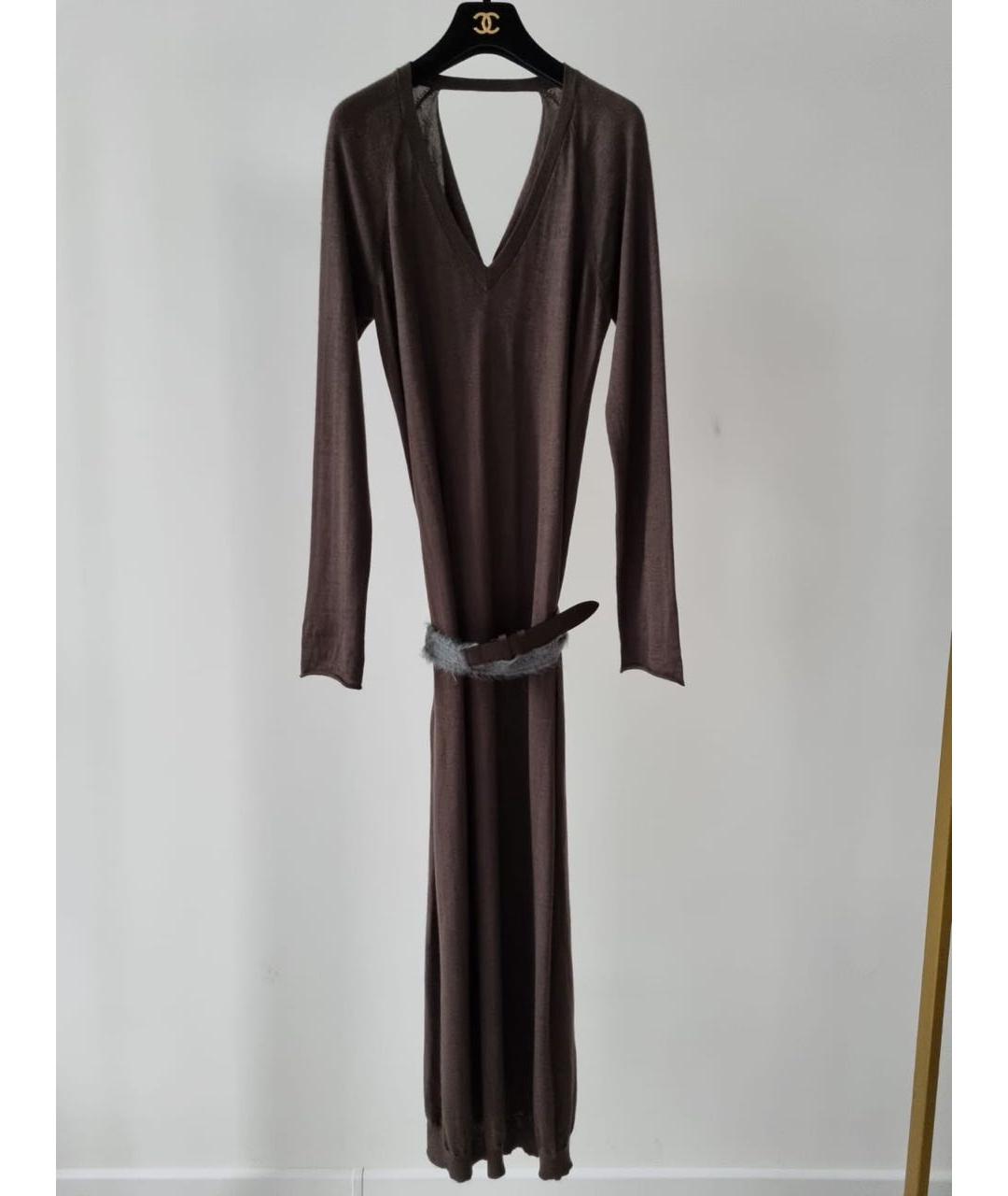 BRUNELLO CUCINELLI Антрацитовое повседневное платье, фото 8