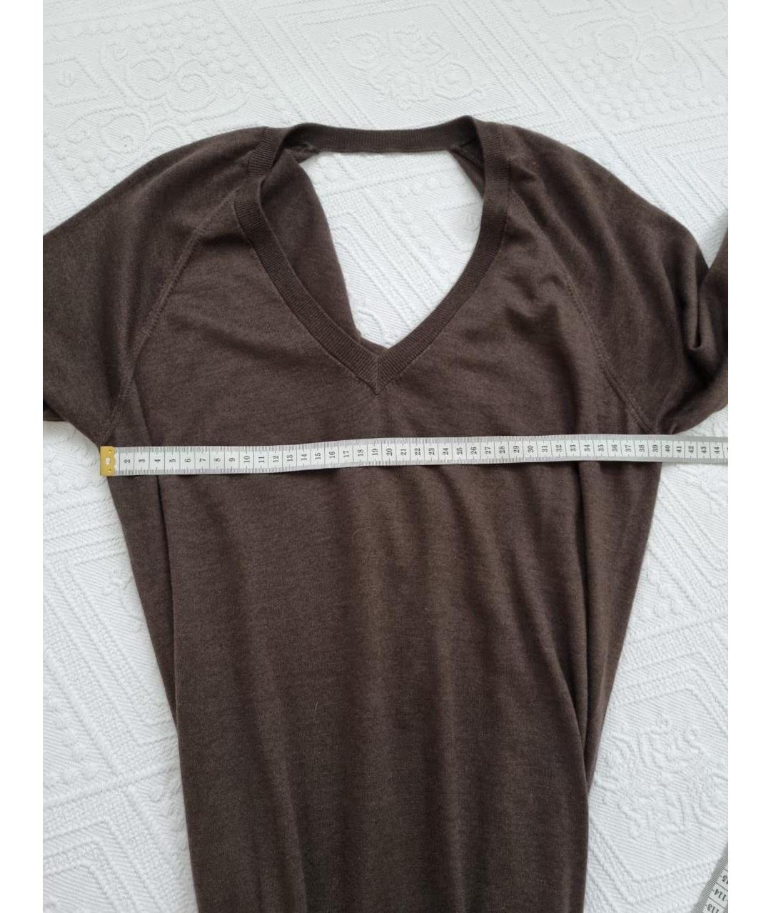 BRUNELLO CUCINELLI Антрацитовое повседневное платье, фото 7