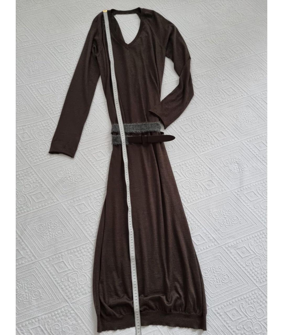 BRUNELLO CUCINELLI Антрацитовое повседневное платье, фото 6