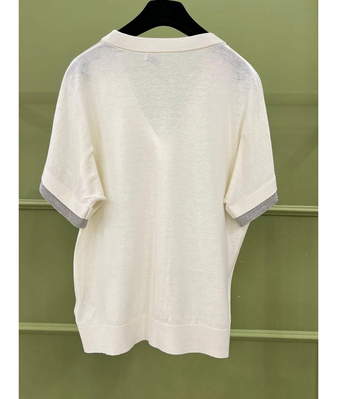 BRUNELLO CUCINELLI Бежевая футболка, фото 2