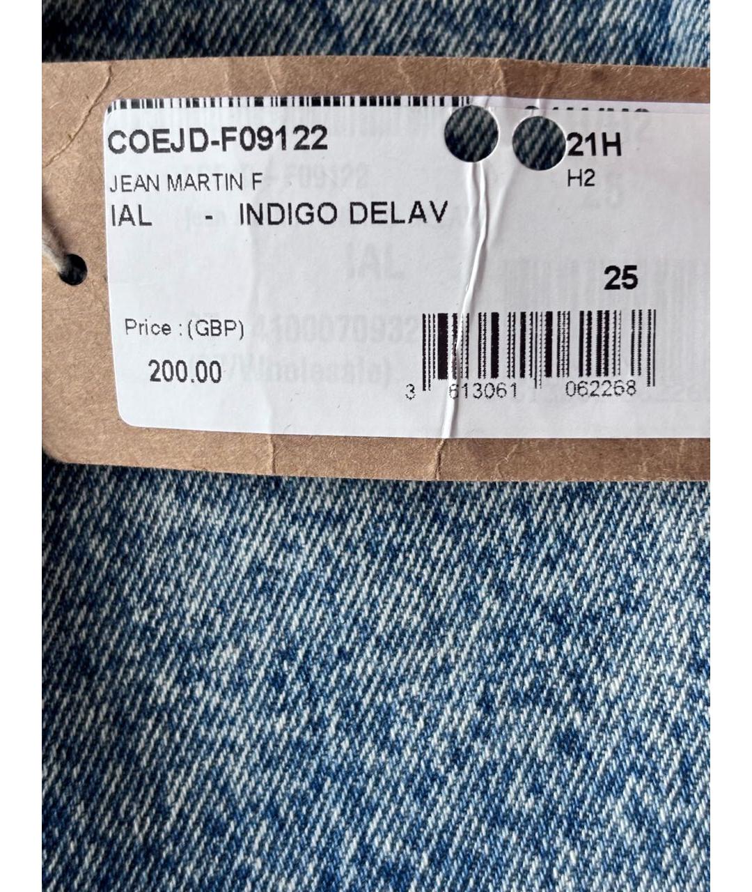 A.P.C. Синие хлопковые джинсы слим, фото 4