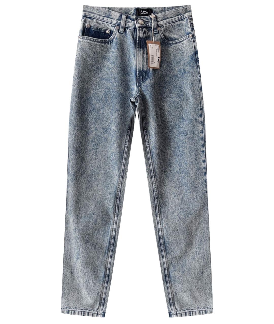 A.P.C. Синие хлопковые джинсы слим, фото 1