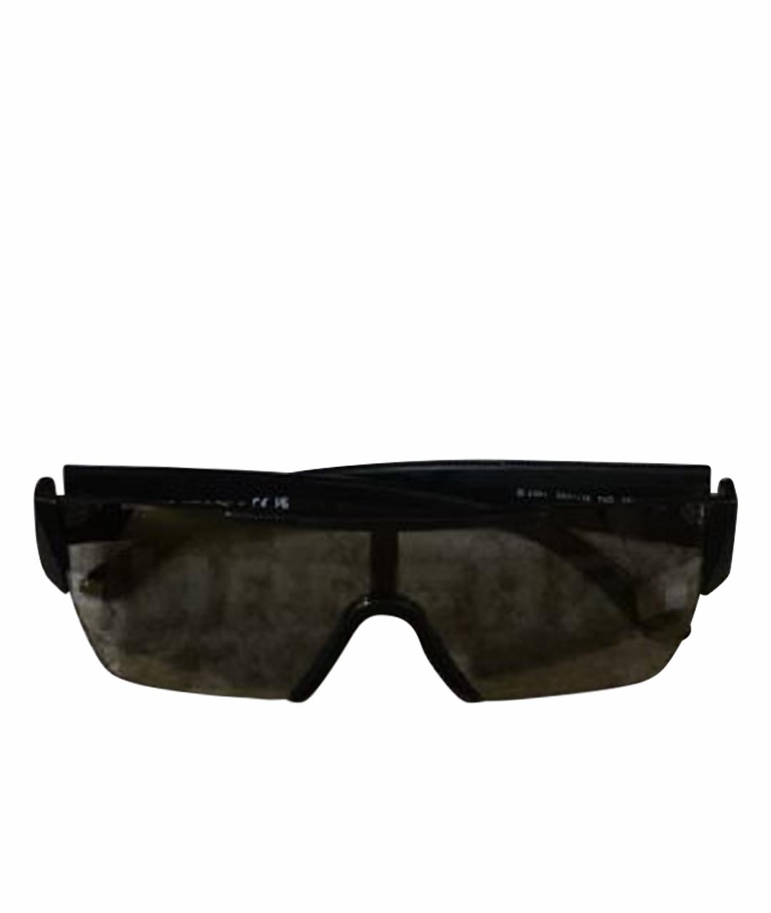 BURBERRY Черные пластиковые солнцезащитные очки, фото 1