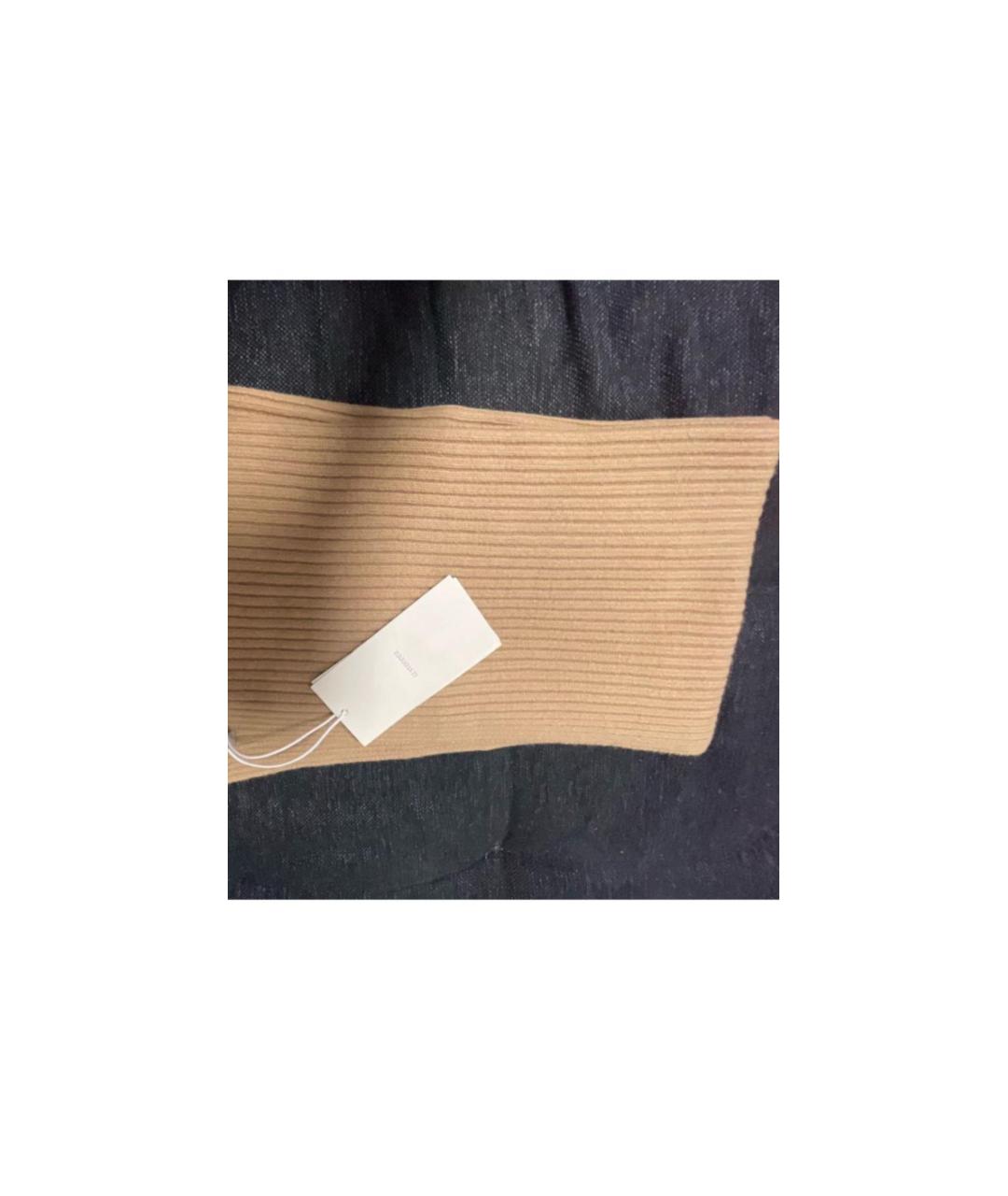 12 STOREEZ Бежевый шерстяной шарф, фото 4